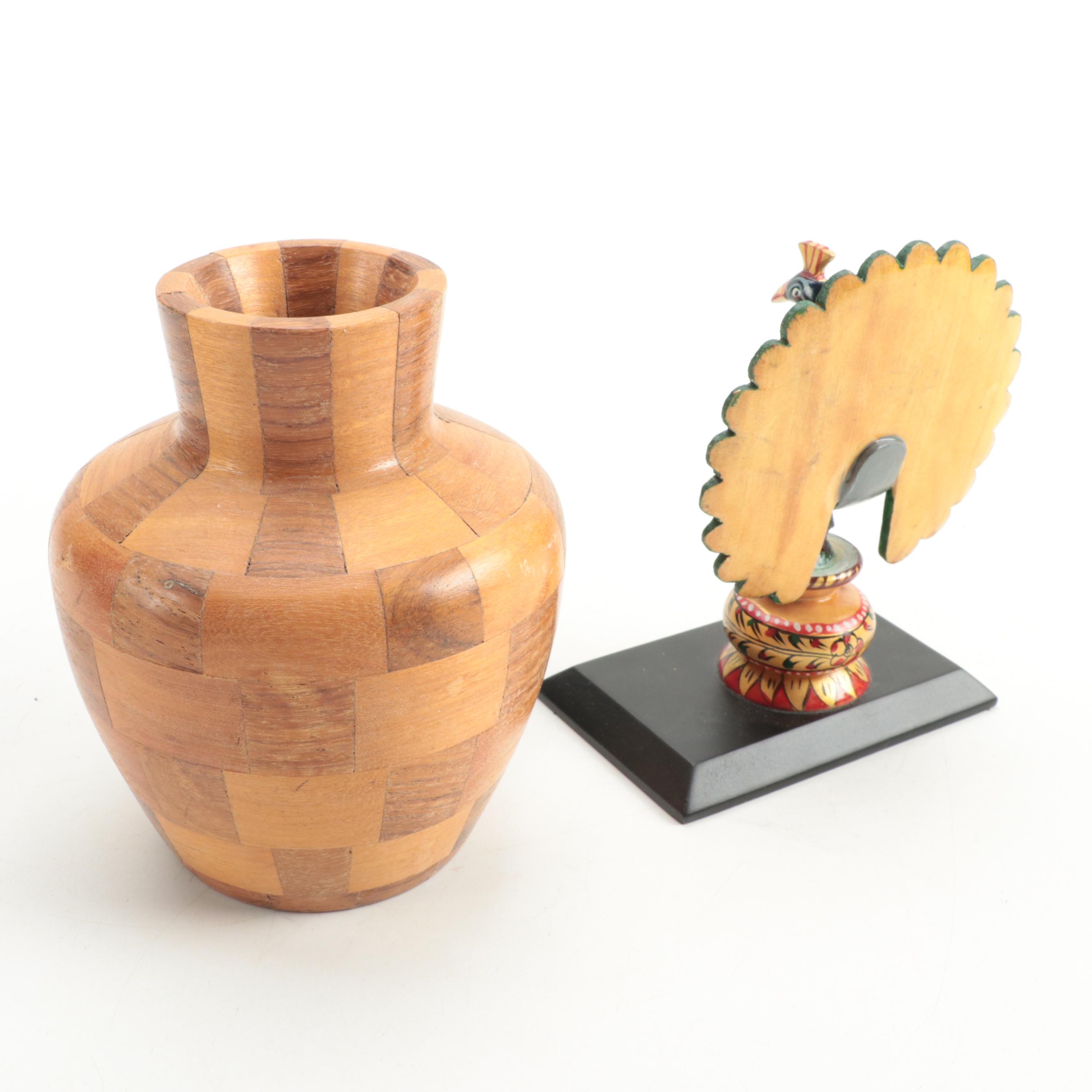 Mexican and Other Miniature Sombreros, Maracas, Vase and More