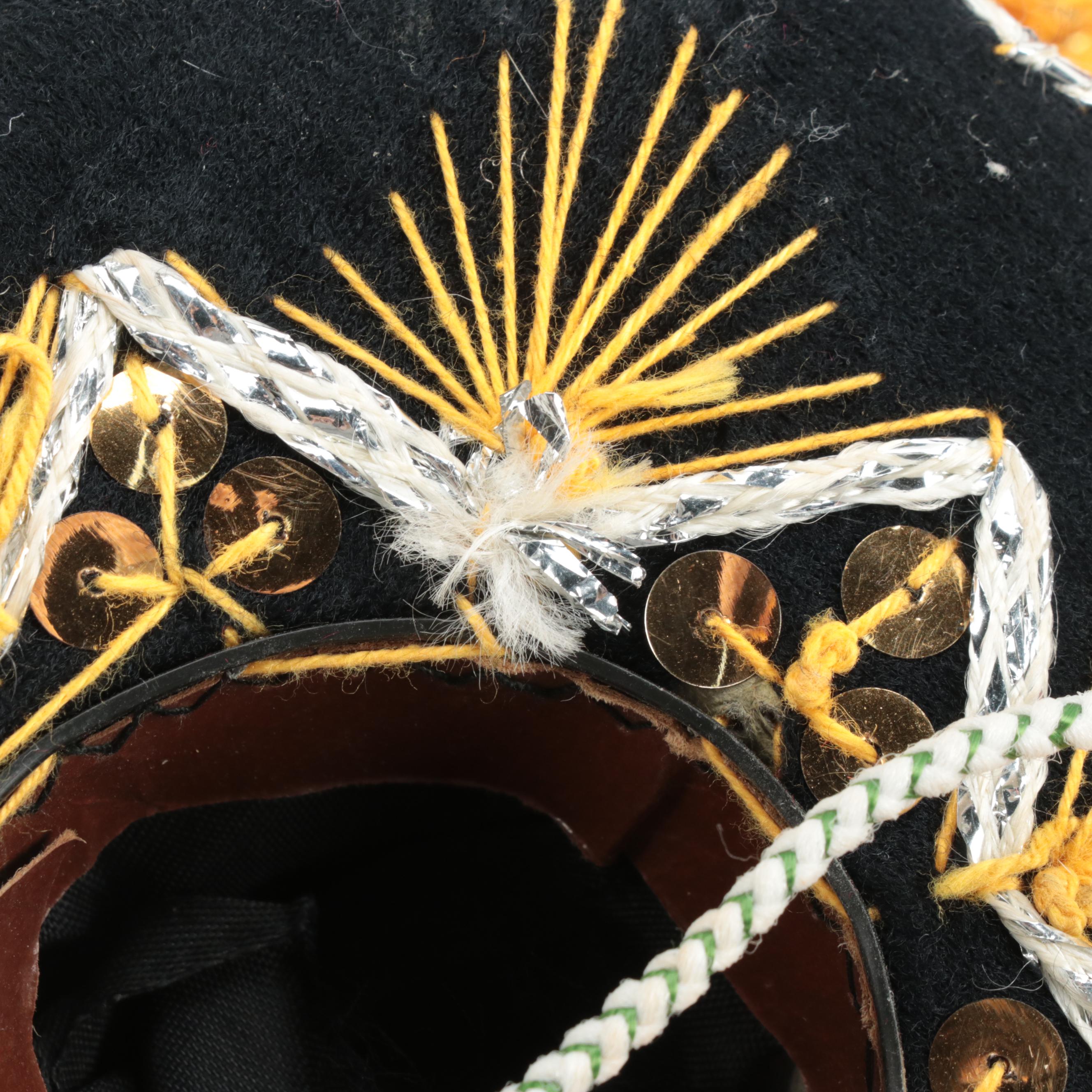 Mexican and Other Miniature Sombreros, Maracas, Vase and More