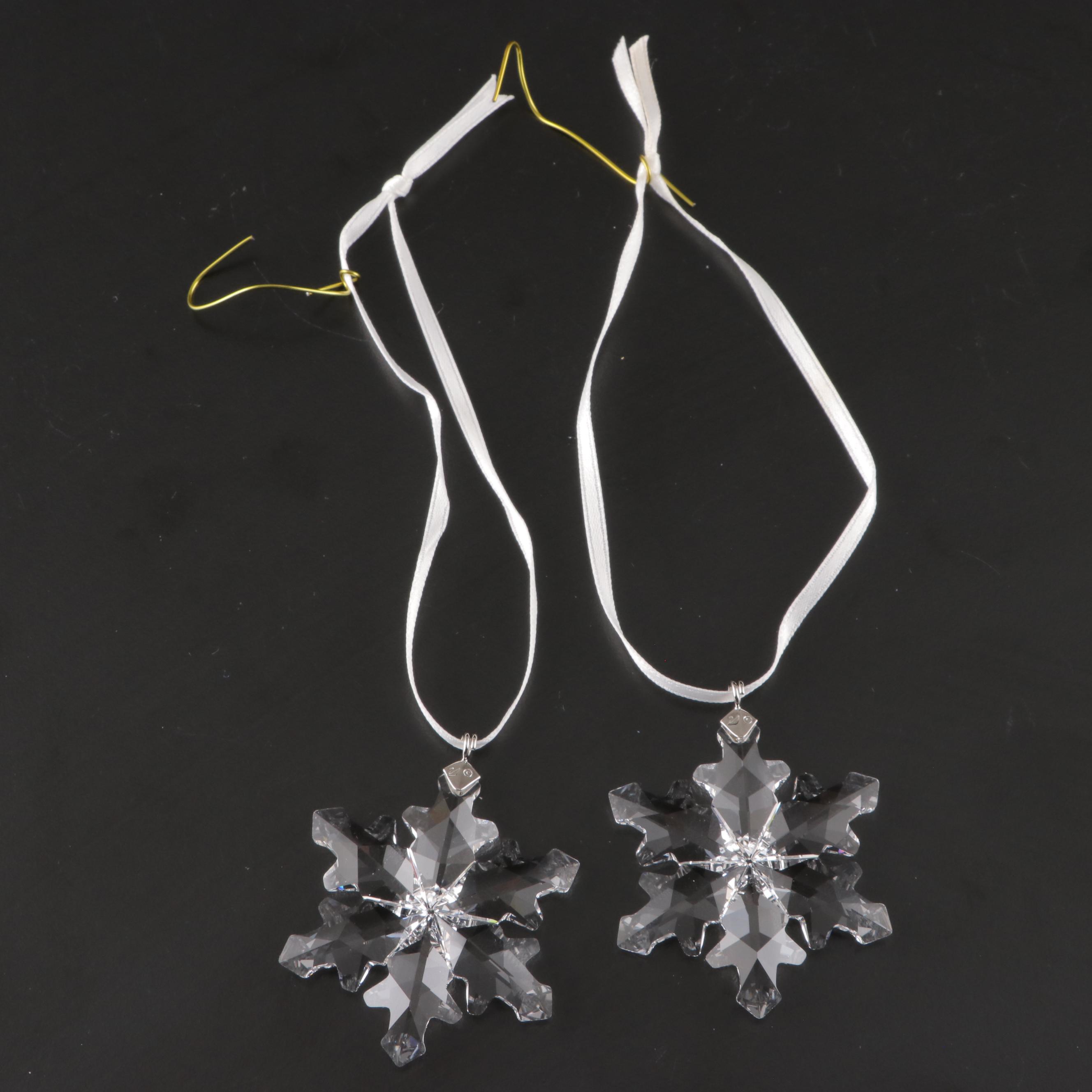 Swarovski Crystal Christmas Snowflakes Ornament Sets