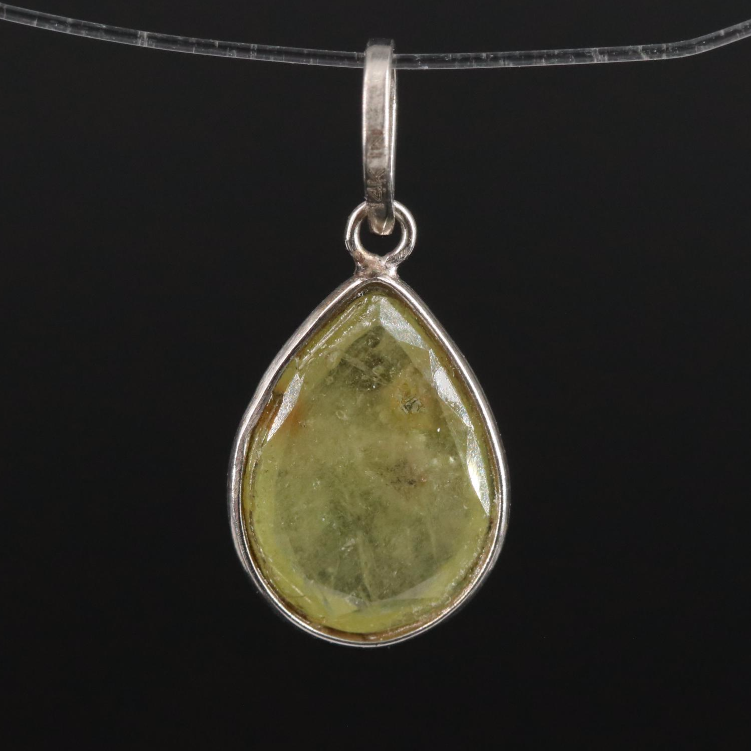 14K Sapphire Pendant