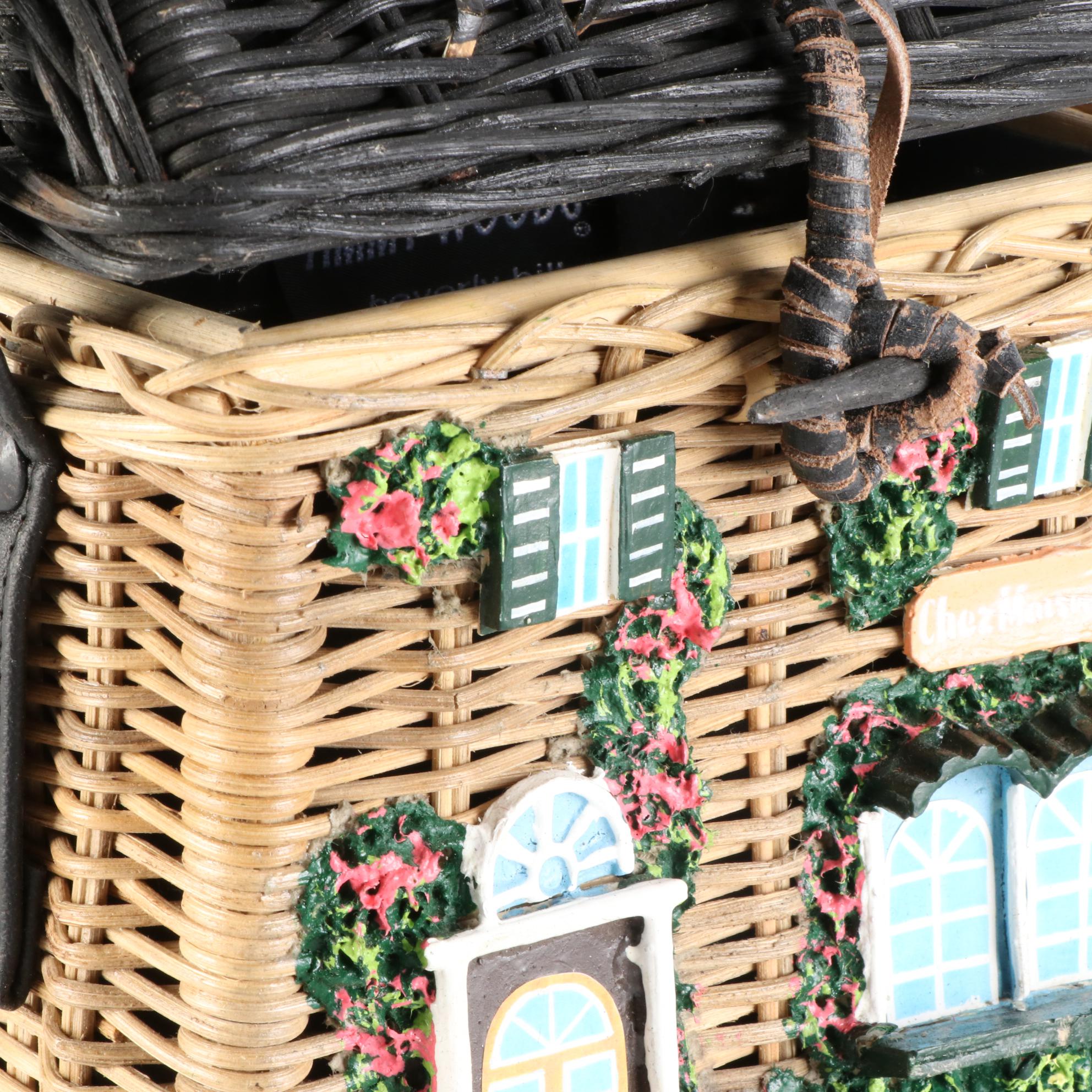 Timmy Woods "Chez Maison" Wicker Crossbody Basket Purse