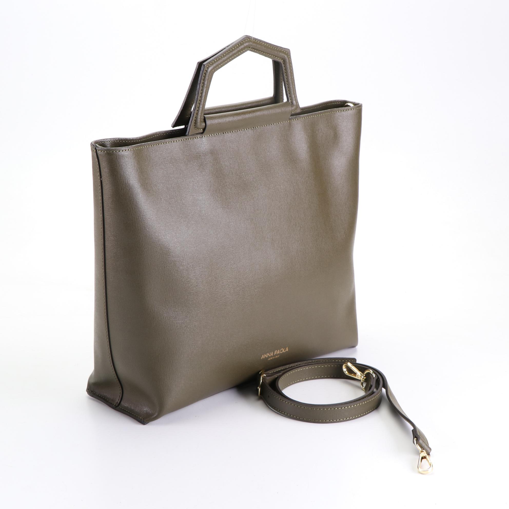 Anna Paola and DV Diva's Bag Leather Tote and Drawstring Bag