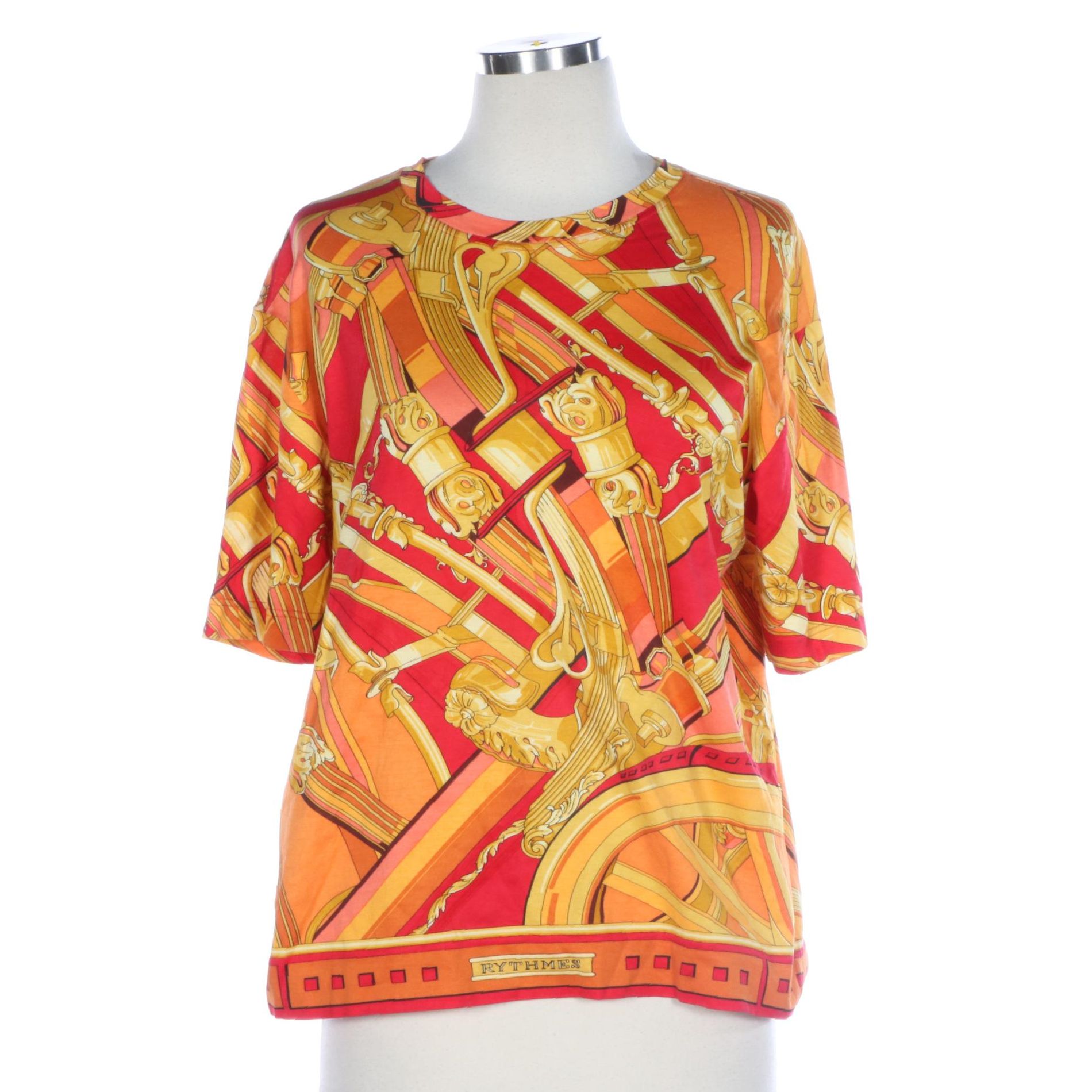 Hermès "Rythmes" Shirt in Mercerized Cotton