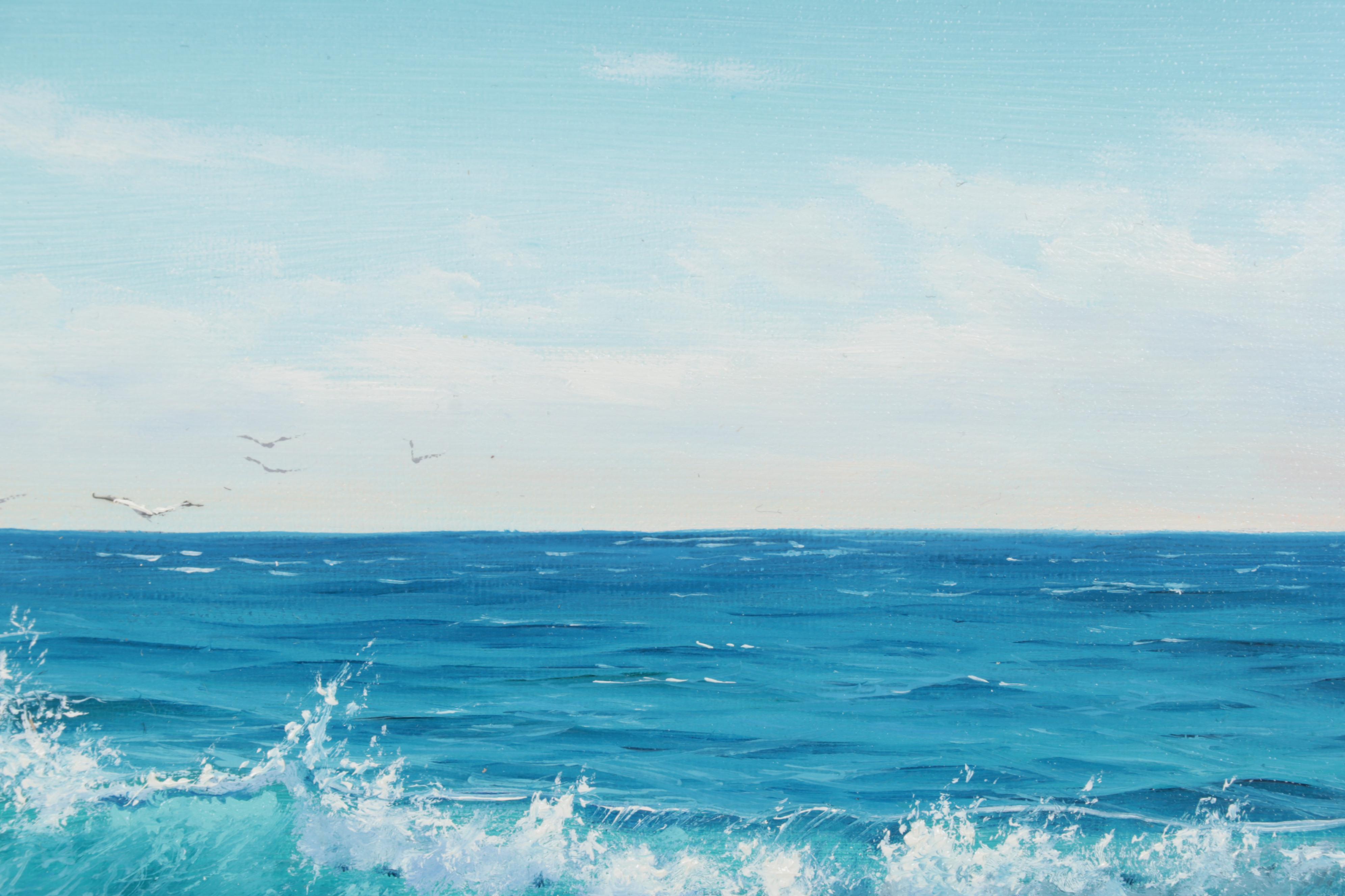 Jevgenijus Litvinas Oil Painting "Coastal Rocks," 2022