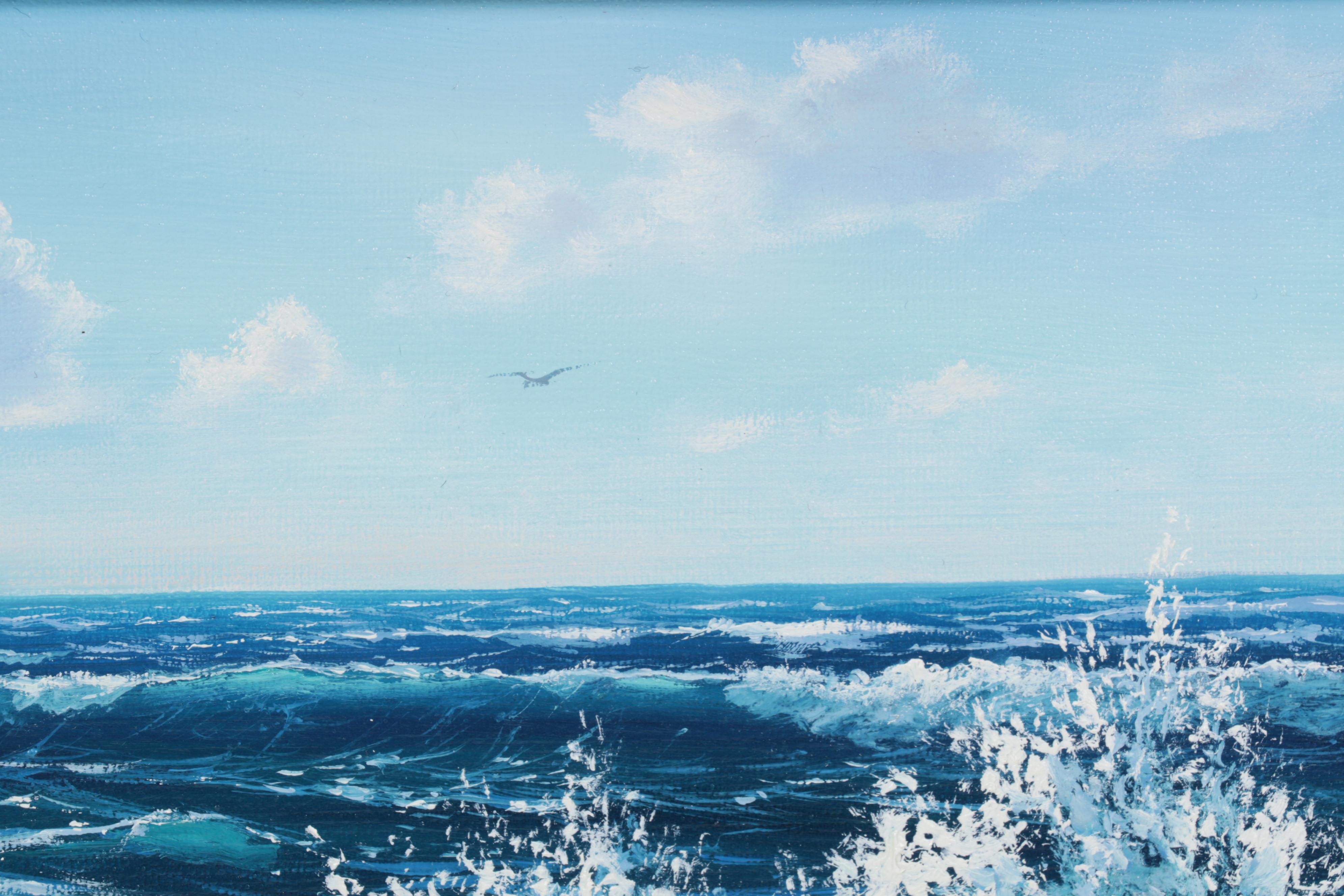 Jevgenijus Litvinas Oil Painting "Ocean Waves," 2022