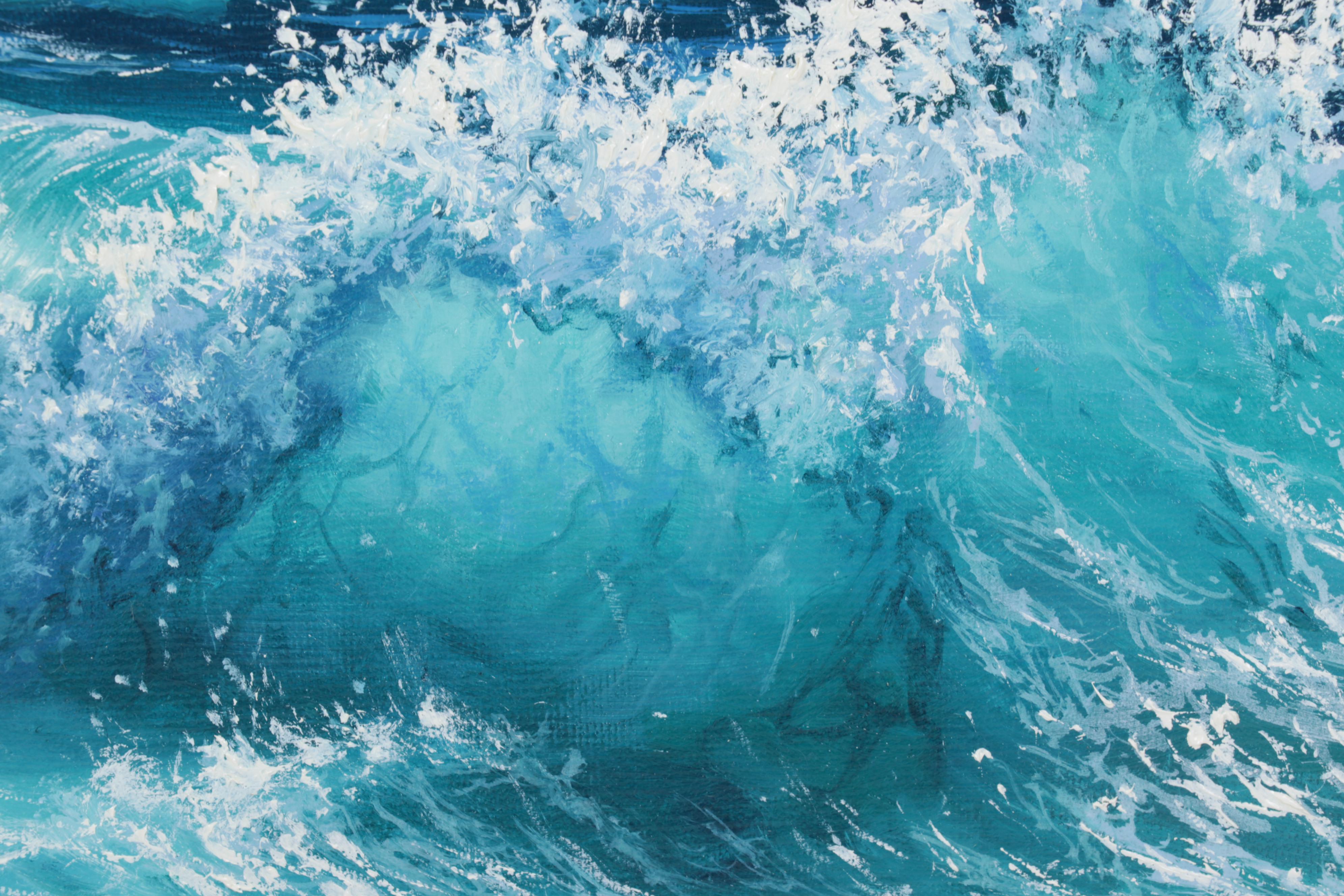 Jevgenijus Litvinas Oil Painting "Ocean Waves," 2022