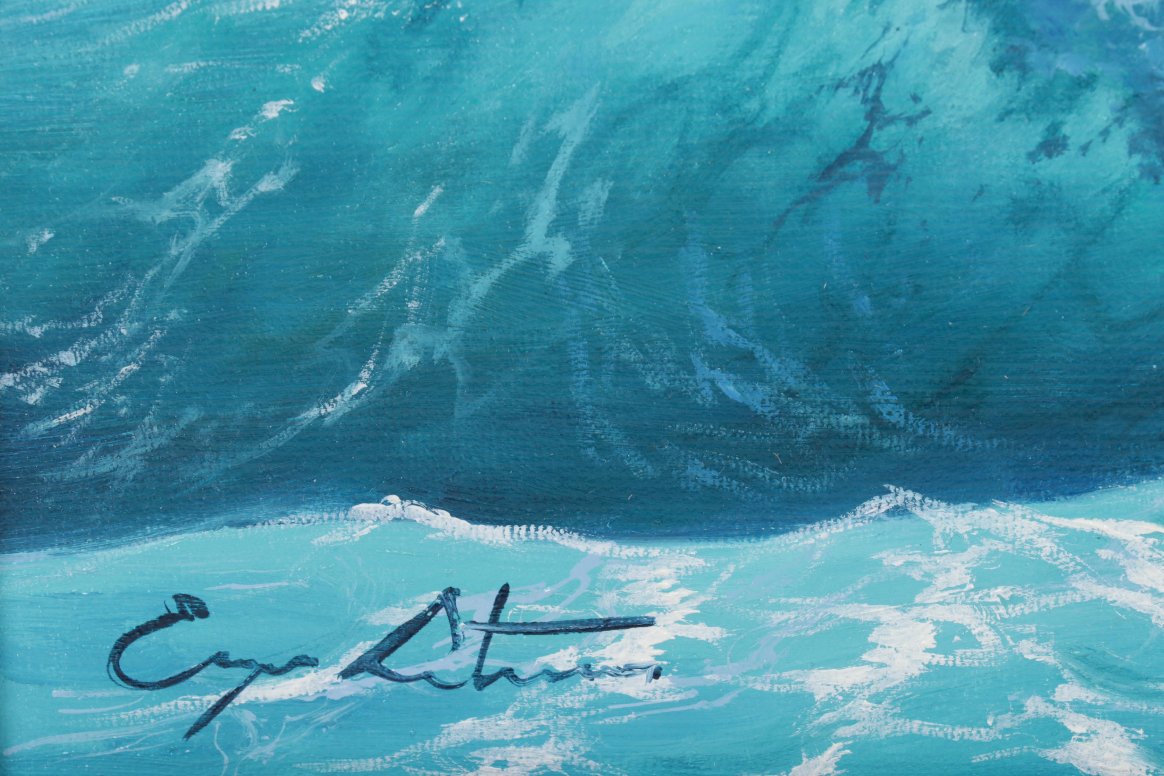 Jevgenijus Litvinas Oil Painting "Ocean Waves," 2022