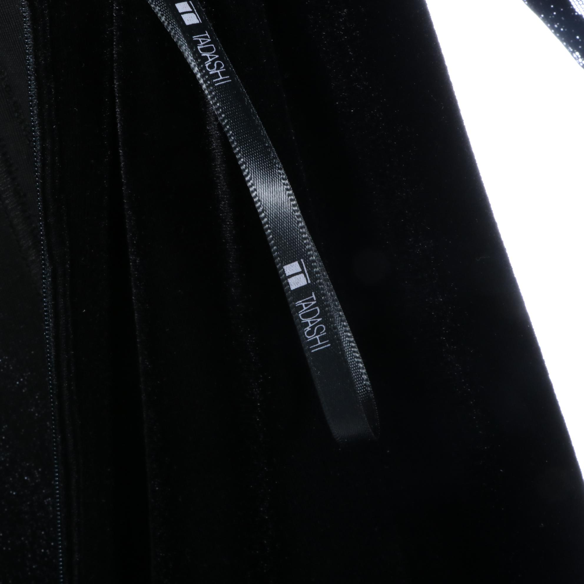 Tadashi Shoji Sheer Mesh Illusion Bodice Evening Dresses with Front Slits