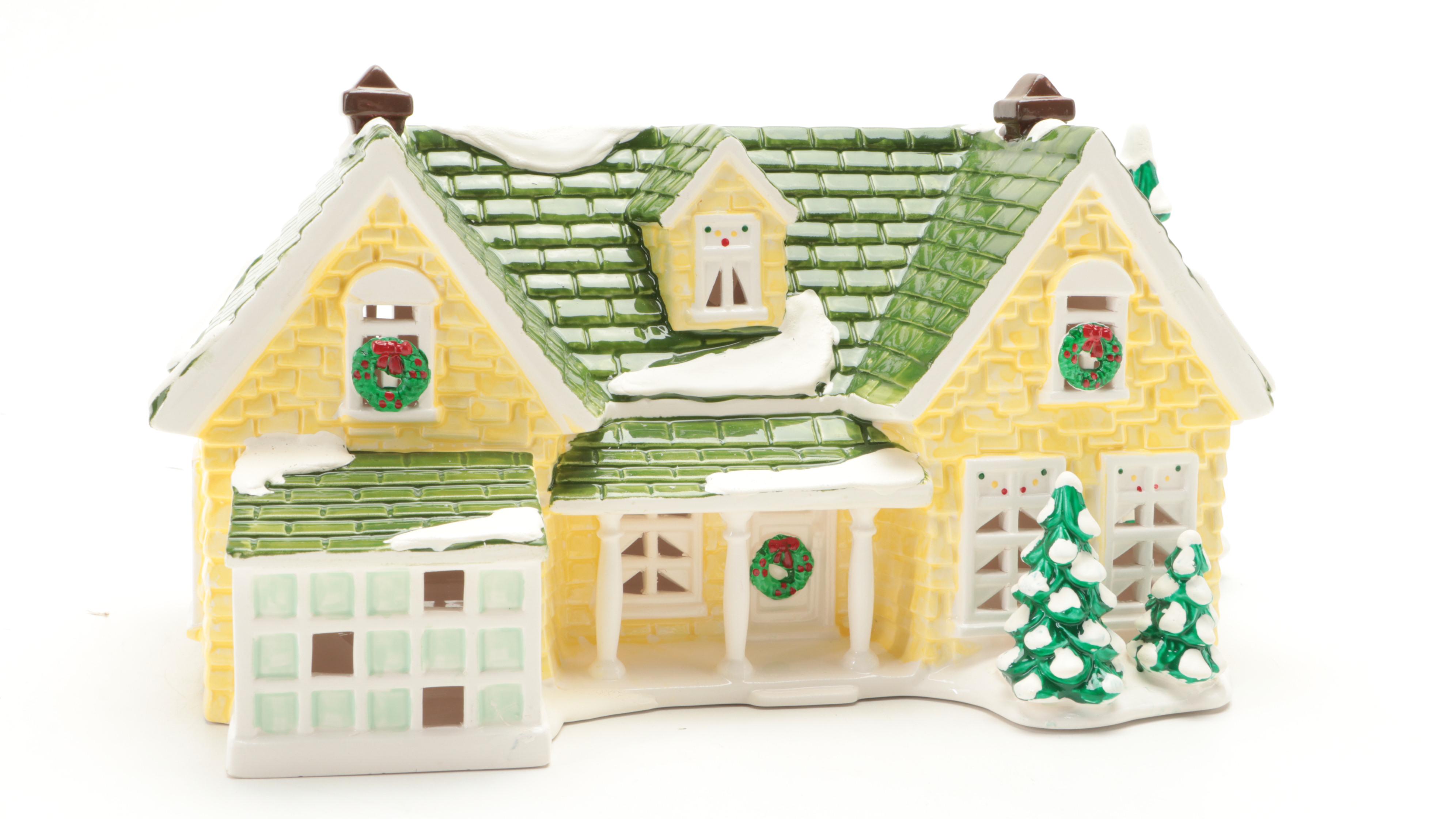 Department 56 Porcelain Figurines and Pre-Lit Houses