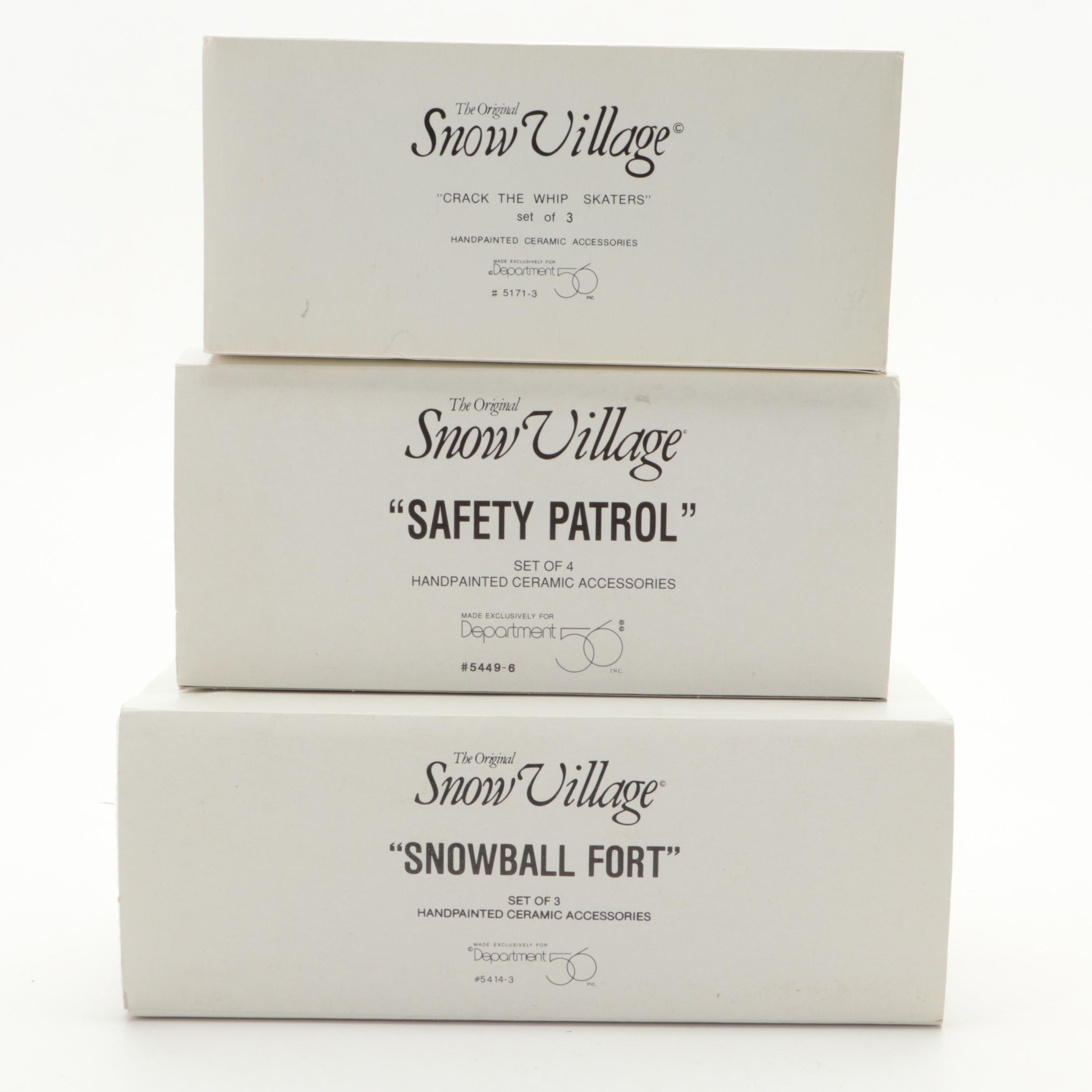 Department 56 Porcelain Figurines and Pre-Lit Houses