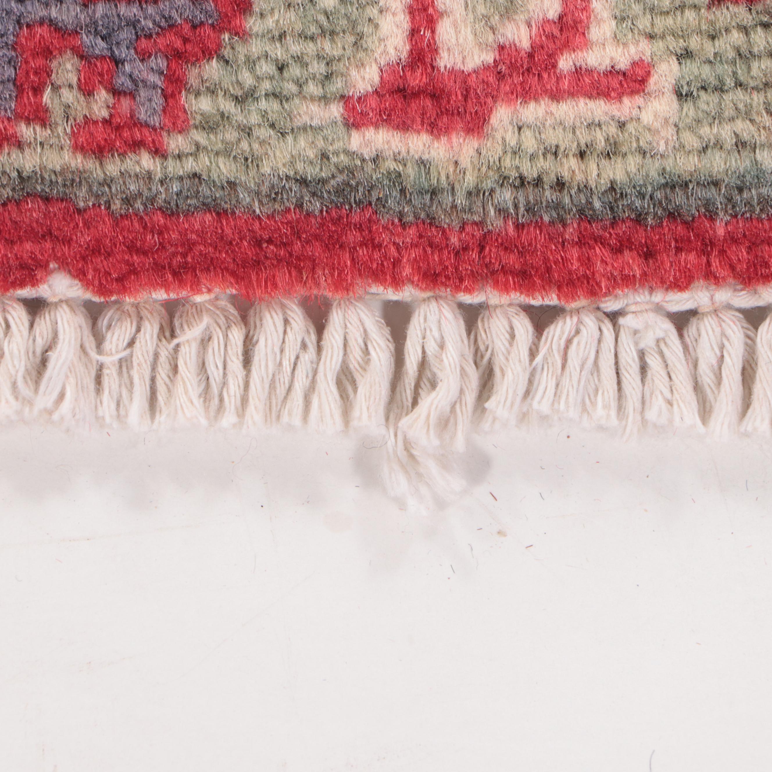 2'7 x 3'11 Hand-Knotted Pakistani Kazak Accent Rug