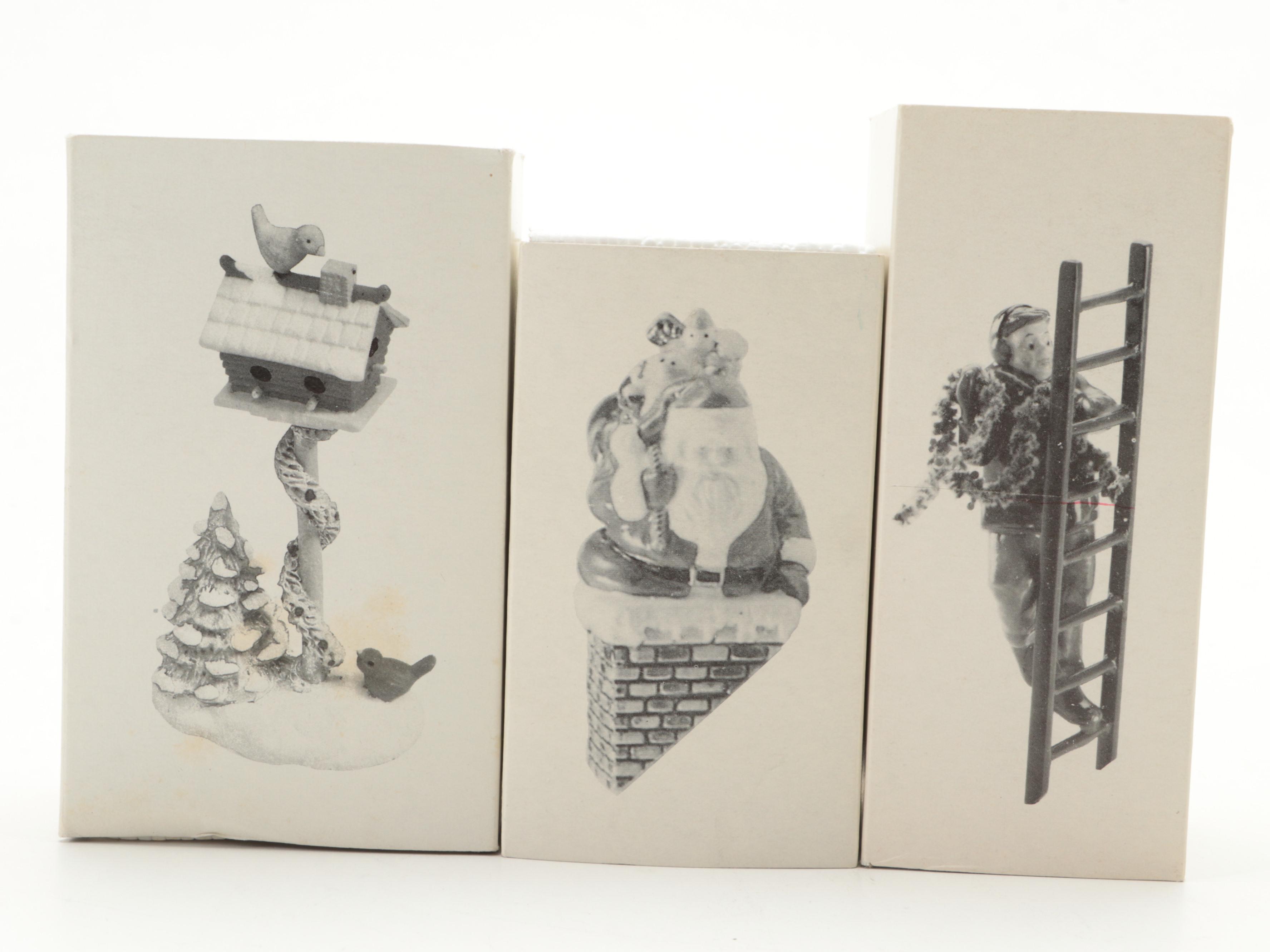 Department 56 Porcelain Figurines and Pre-Lit Houses