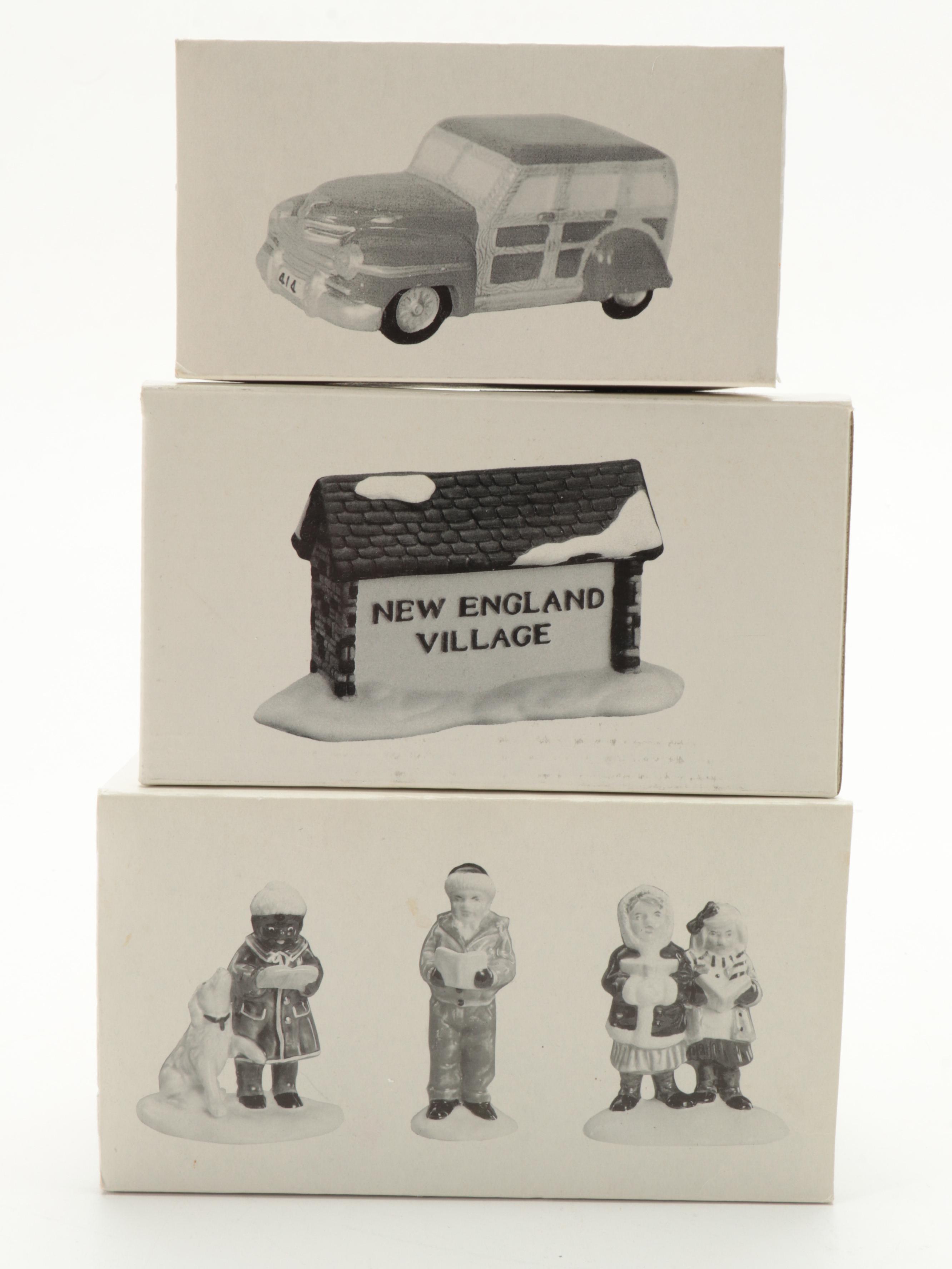 Department 56 Porcelain Figurines and Pre-Lit Houses
