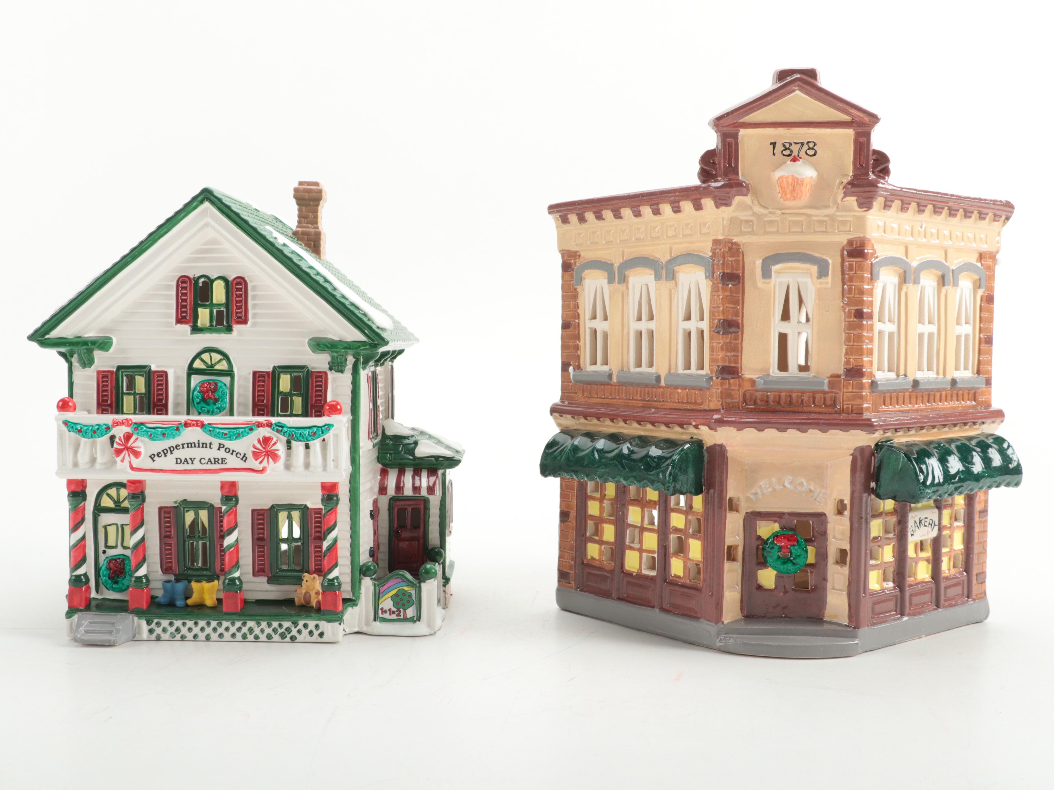 Department 56 Porcelain Village Pre-Lit Buildings