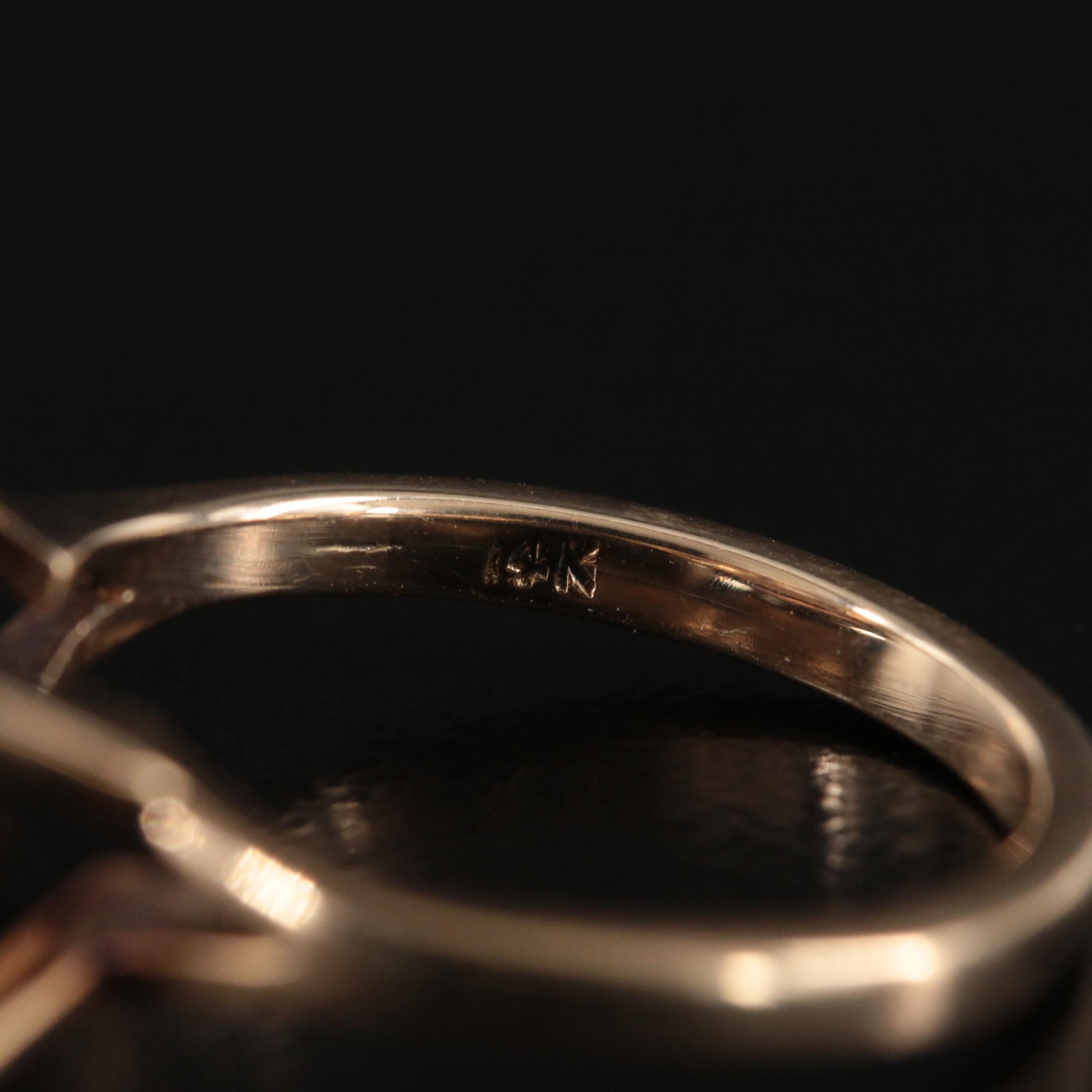 Vintage 14K Smoky Quartz Ring