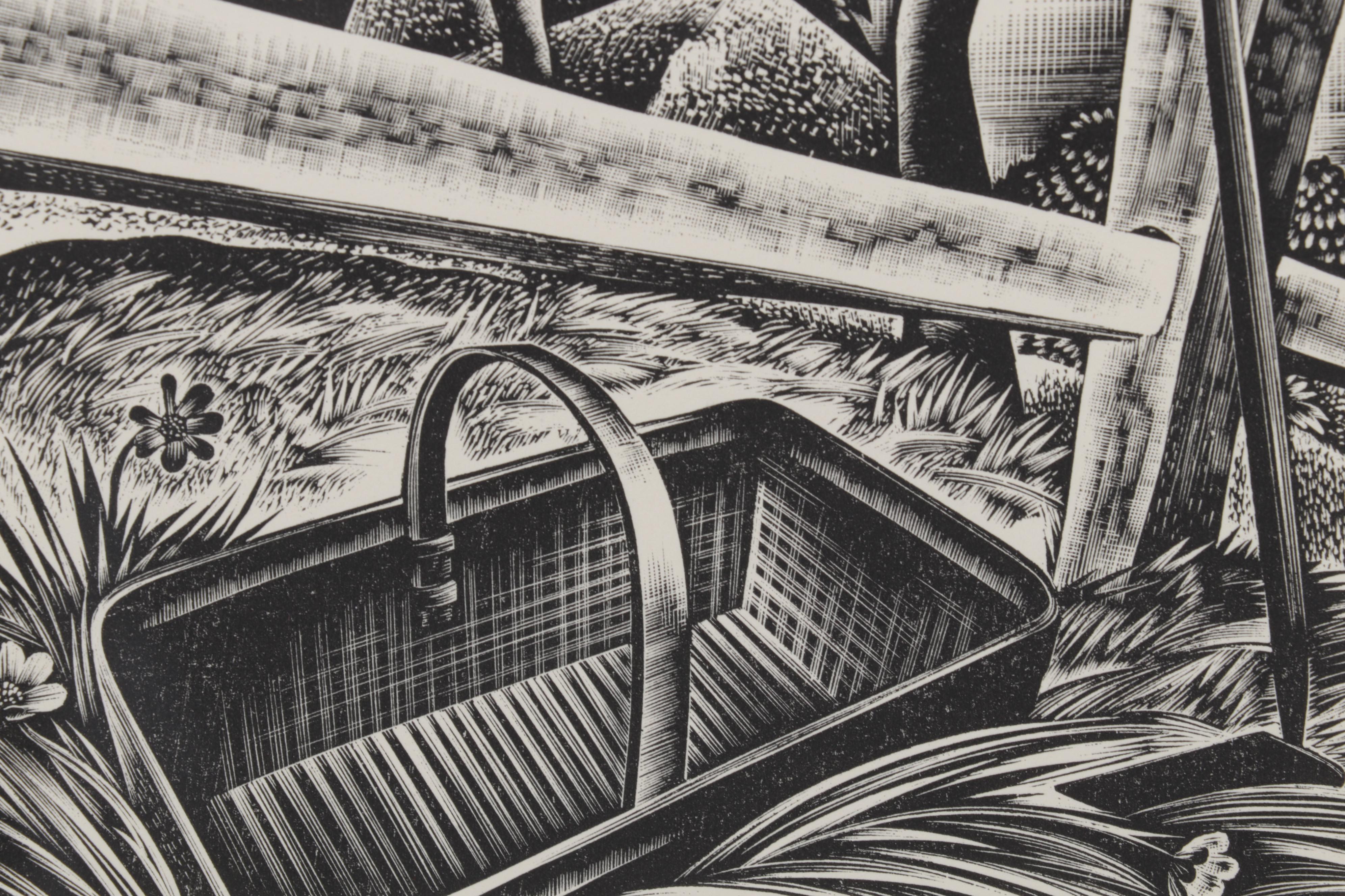 Lynd Ward Art Deco Woodcut From "Wild Pilgrimage," 1932