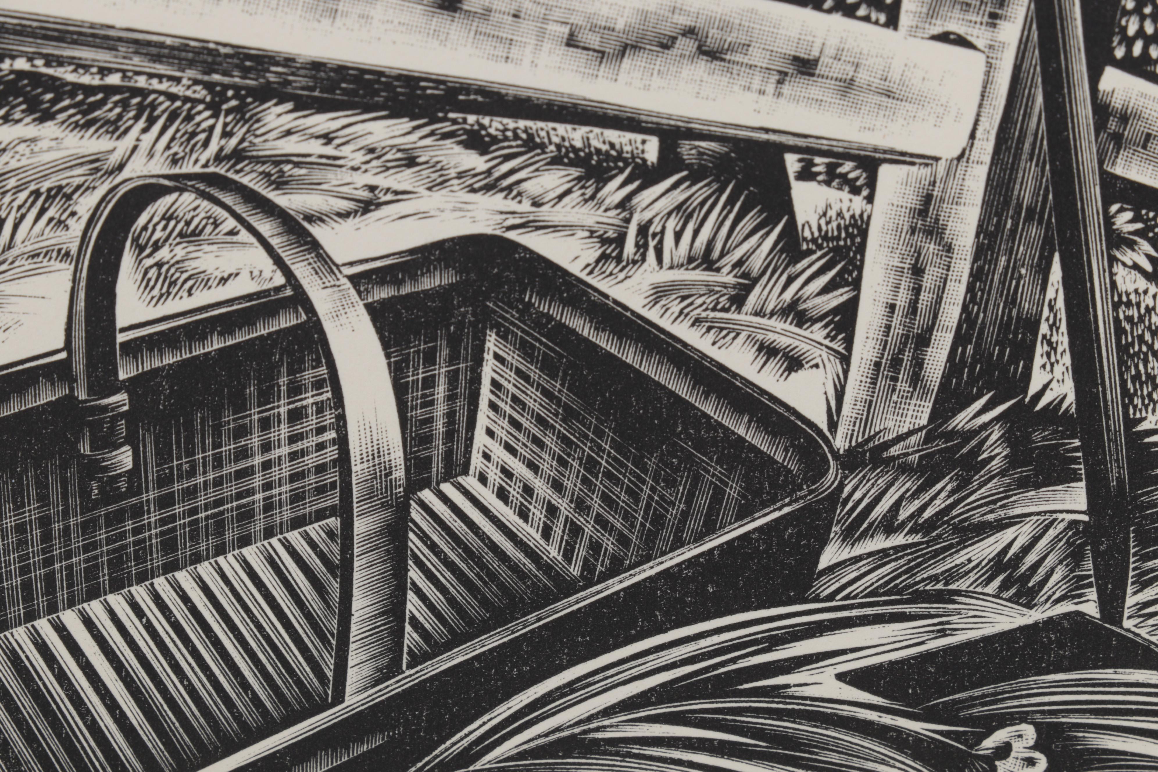 Lynd Ward Art Deco Woodcut From "Wild Pilgrimage," 1932