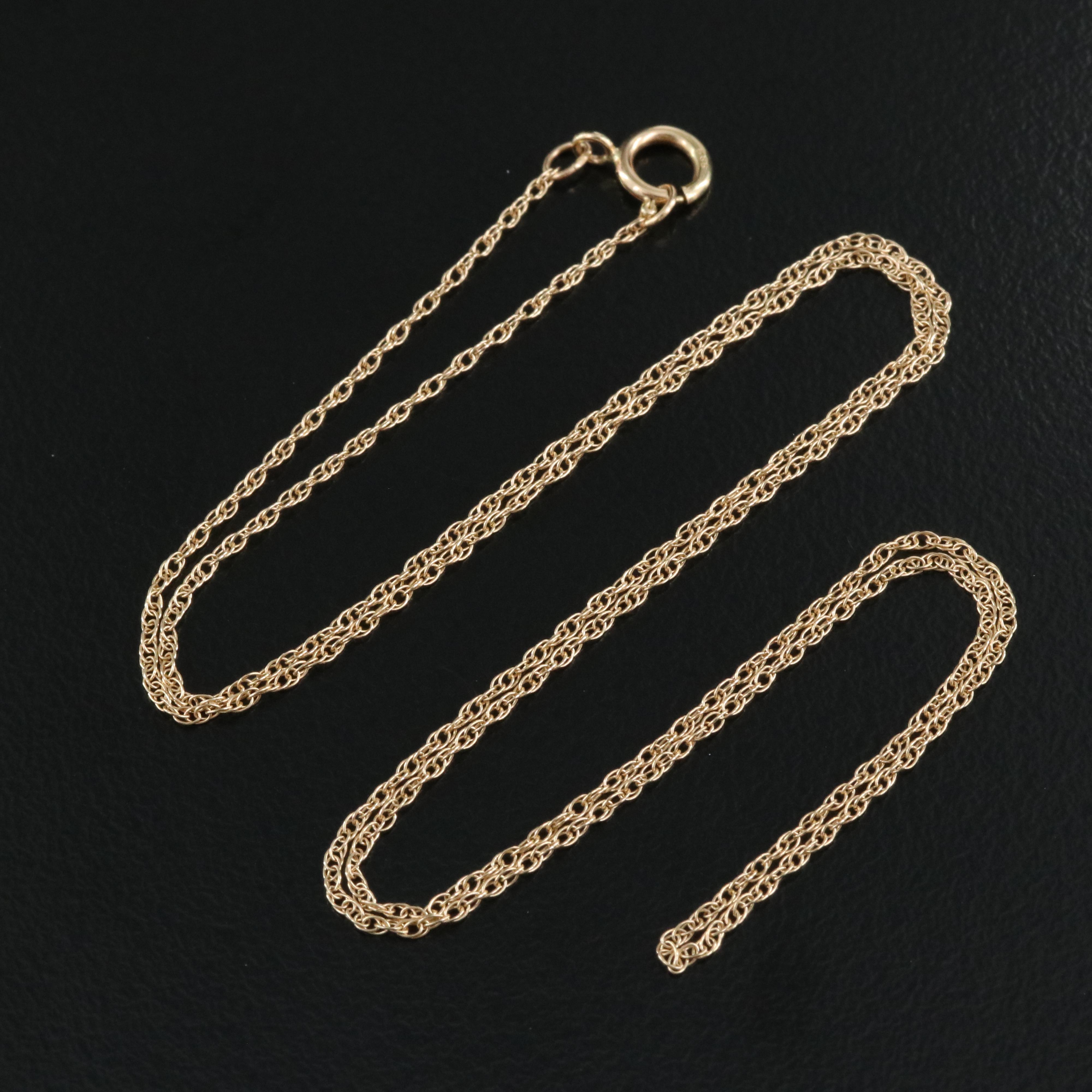 14K Fancy Link Necklace