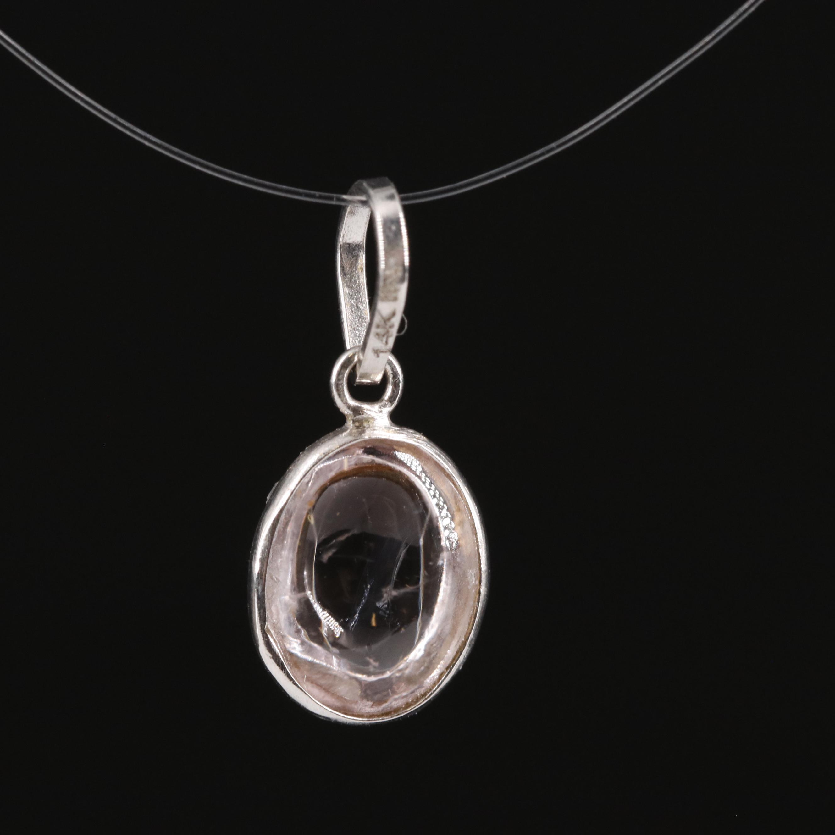 14K Morganite Pendant