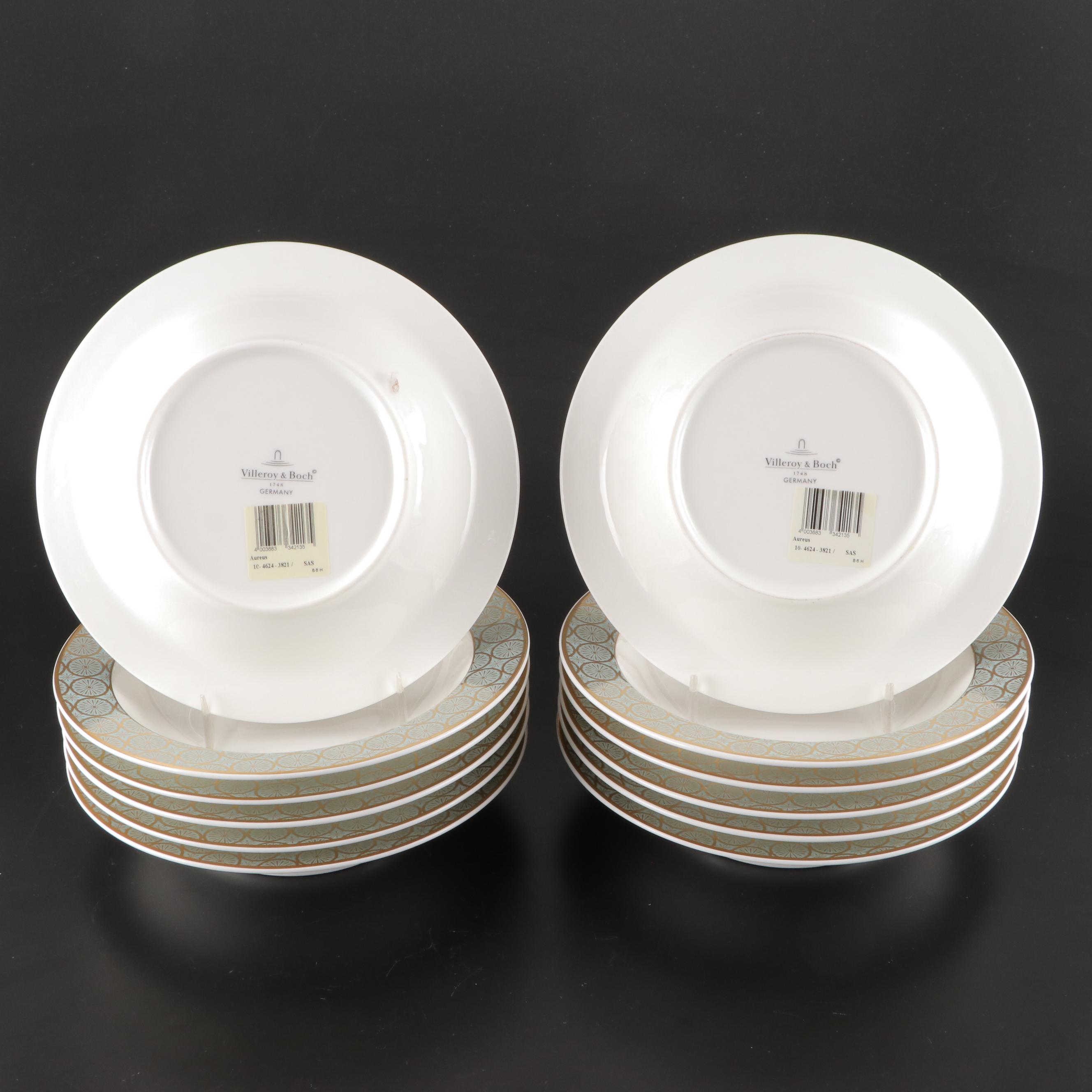 Villeroy & Boch "Aureus" Bowls and Chateau Collection Demitasse Cups