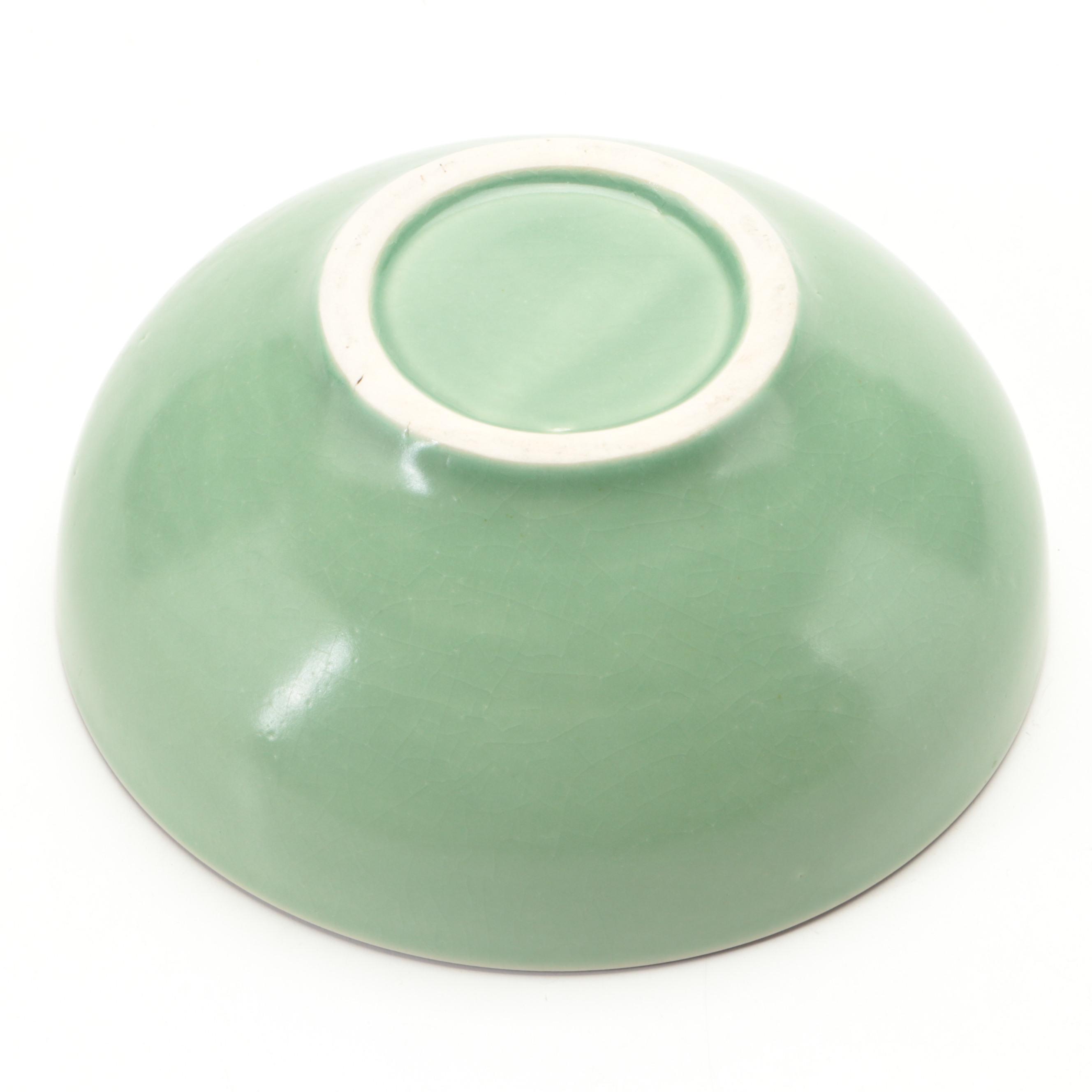 Vietnamese Bat Trang Pottery Dragonfly Bowls