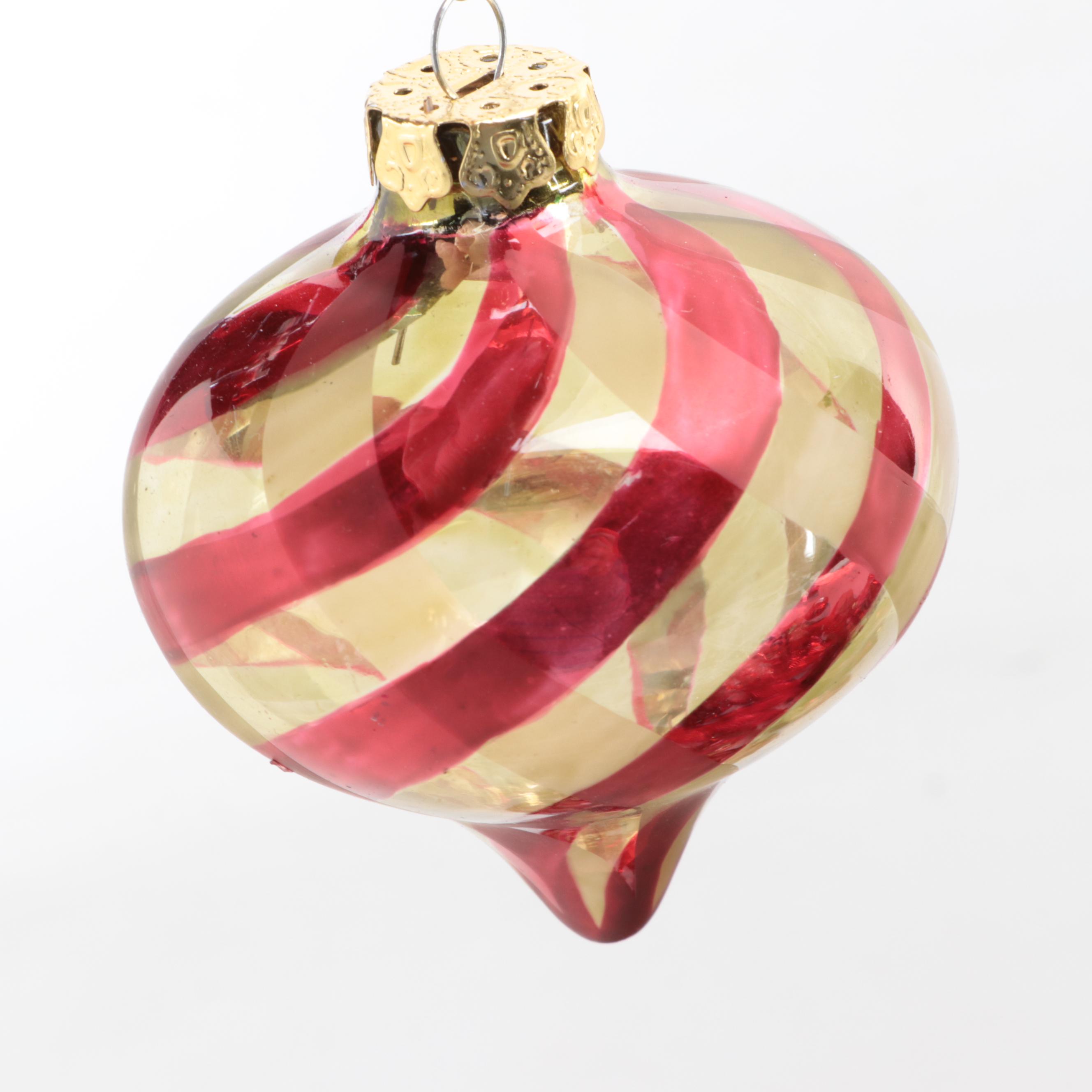 Old World Christmas and Other Blown Glass and Plastic Christmas Ornaments