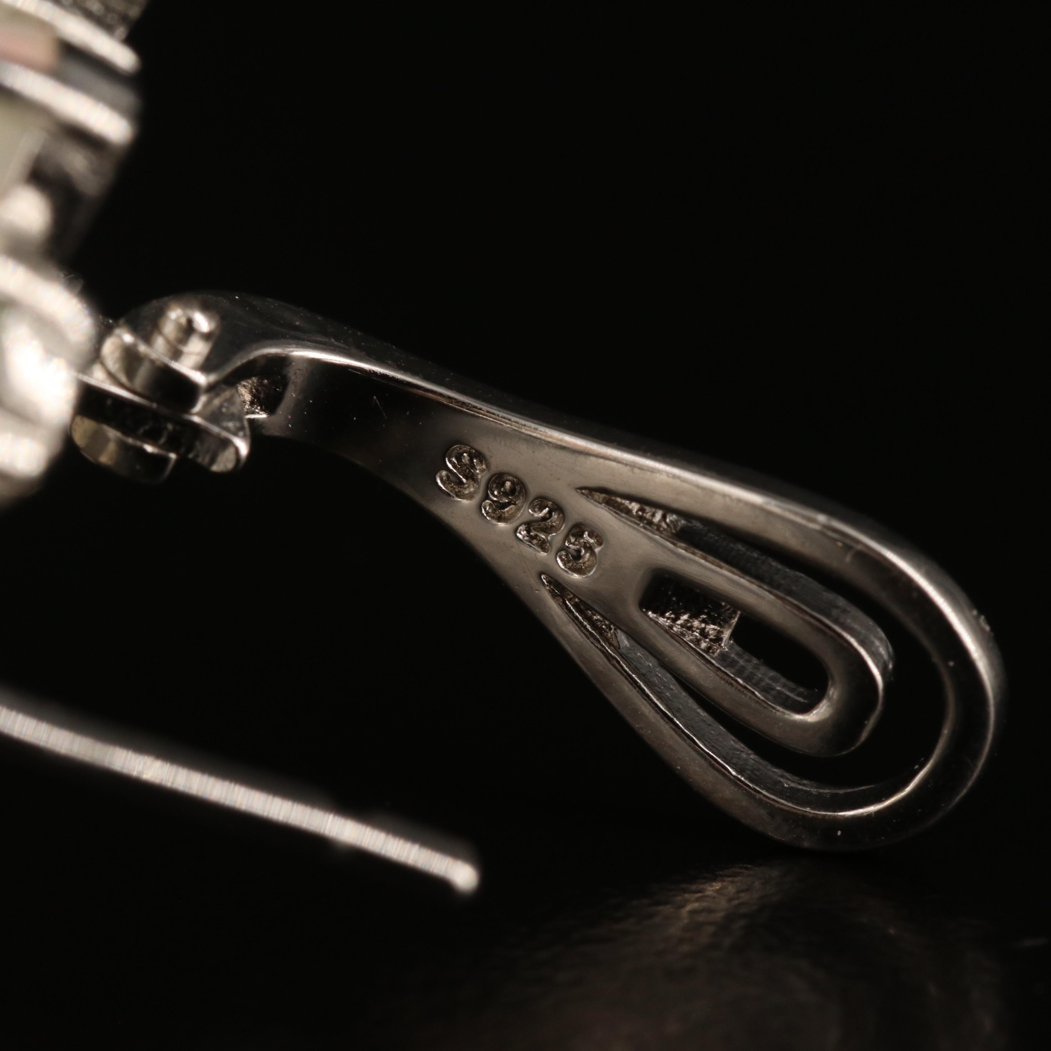 Sterling Opal Trailed Earrings