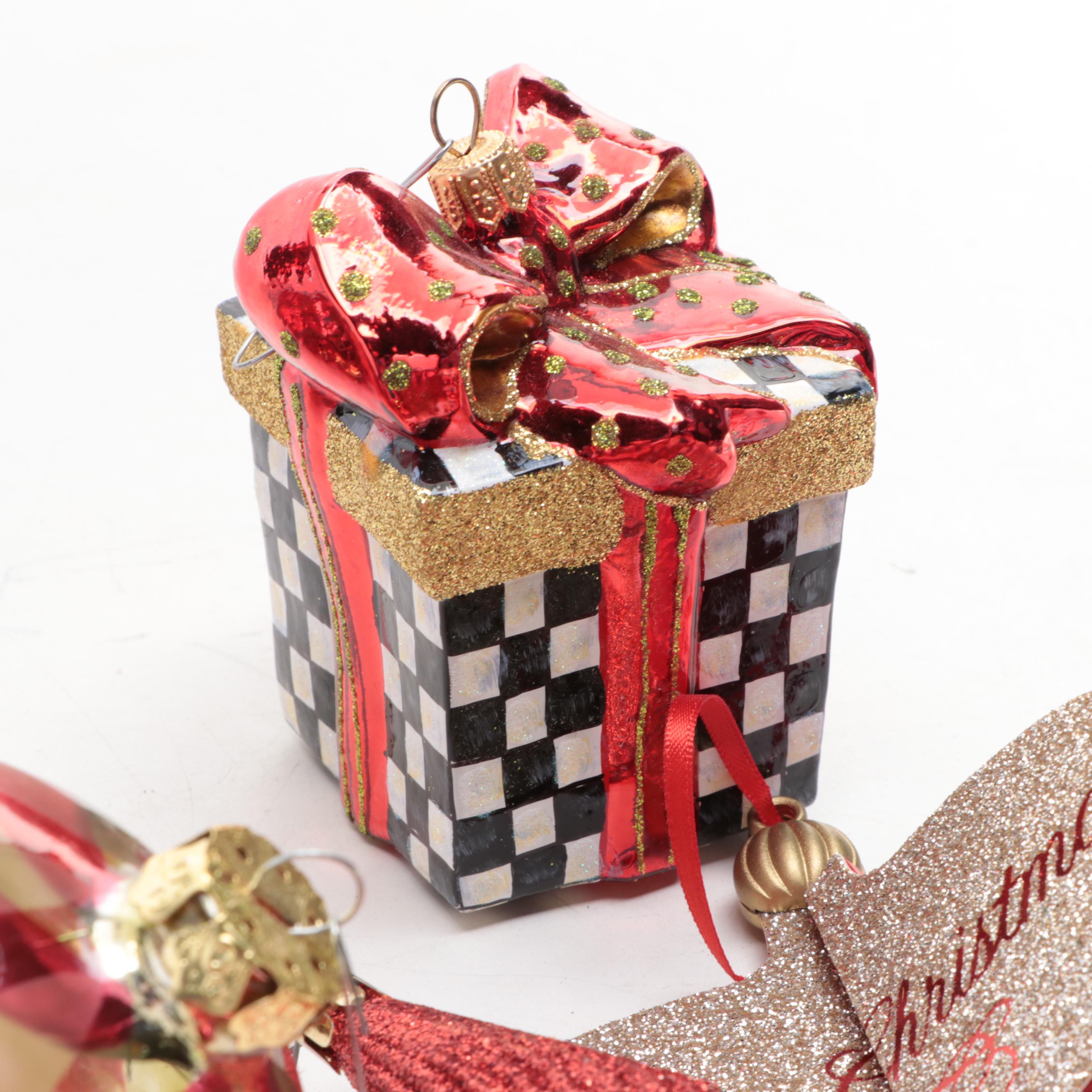 Old World Christmas and Other Blown Glass and Plastic Christmas Ornaments