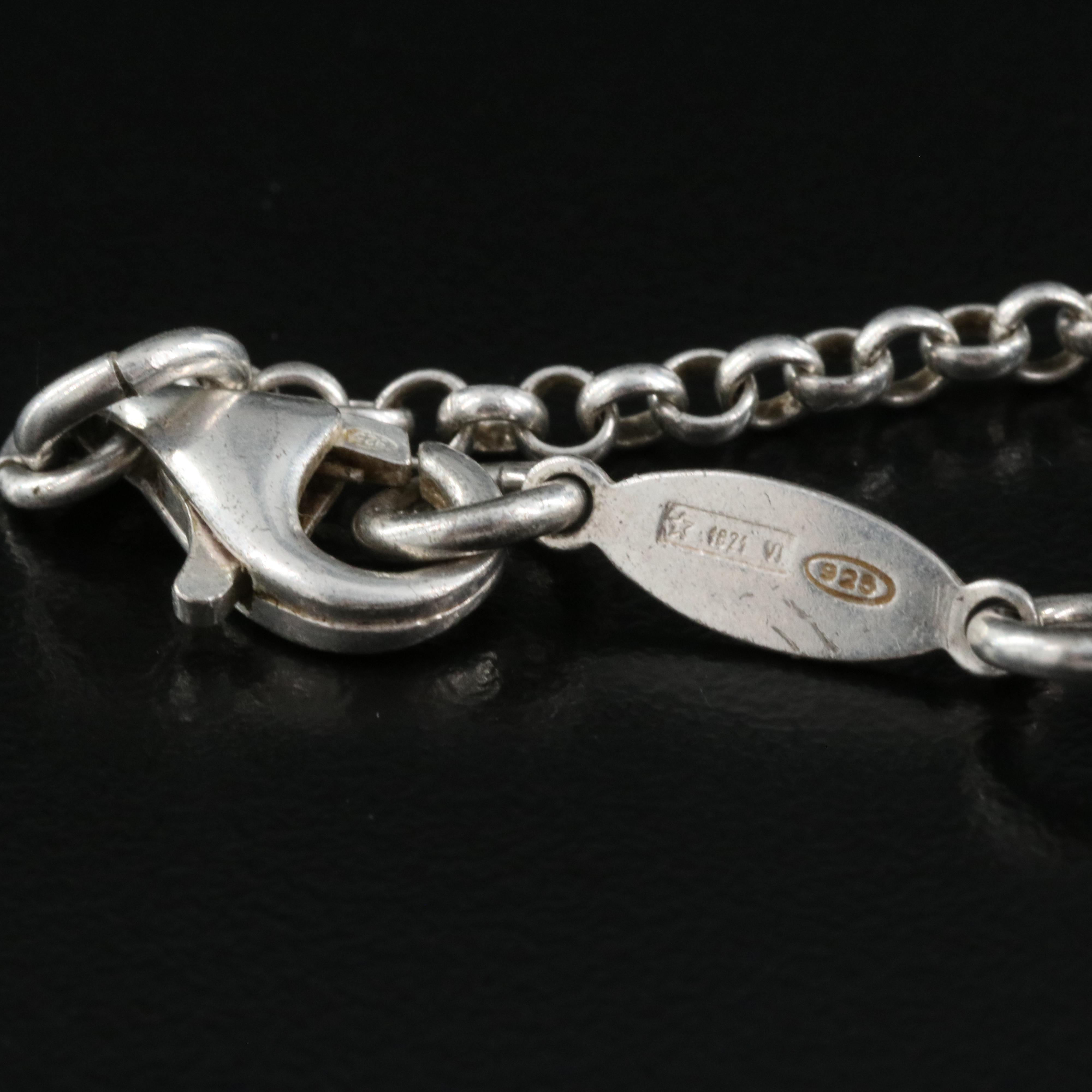 Sterling Necklace Including Pearl, Garnet and Peridot