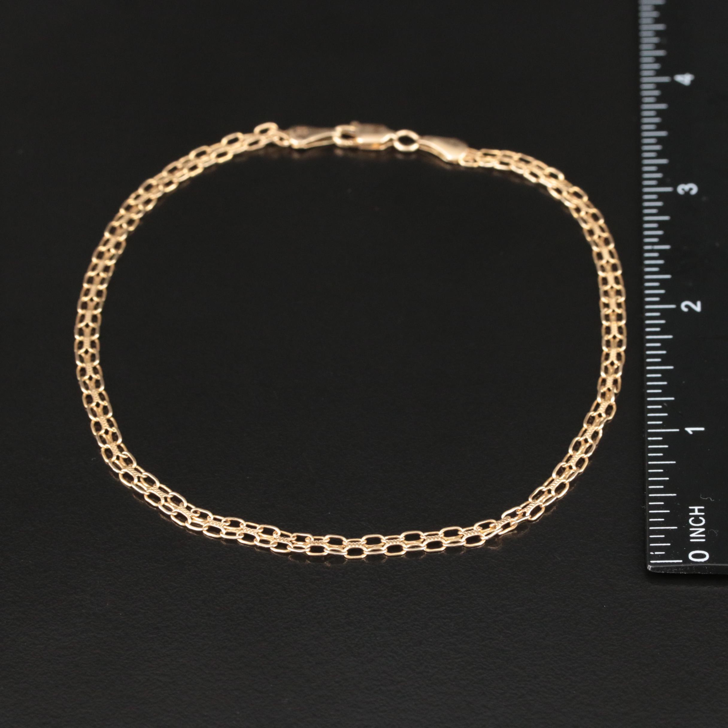 14K Bismark Chain Bracelet