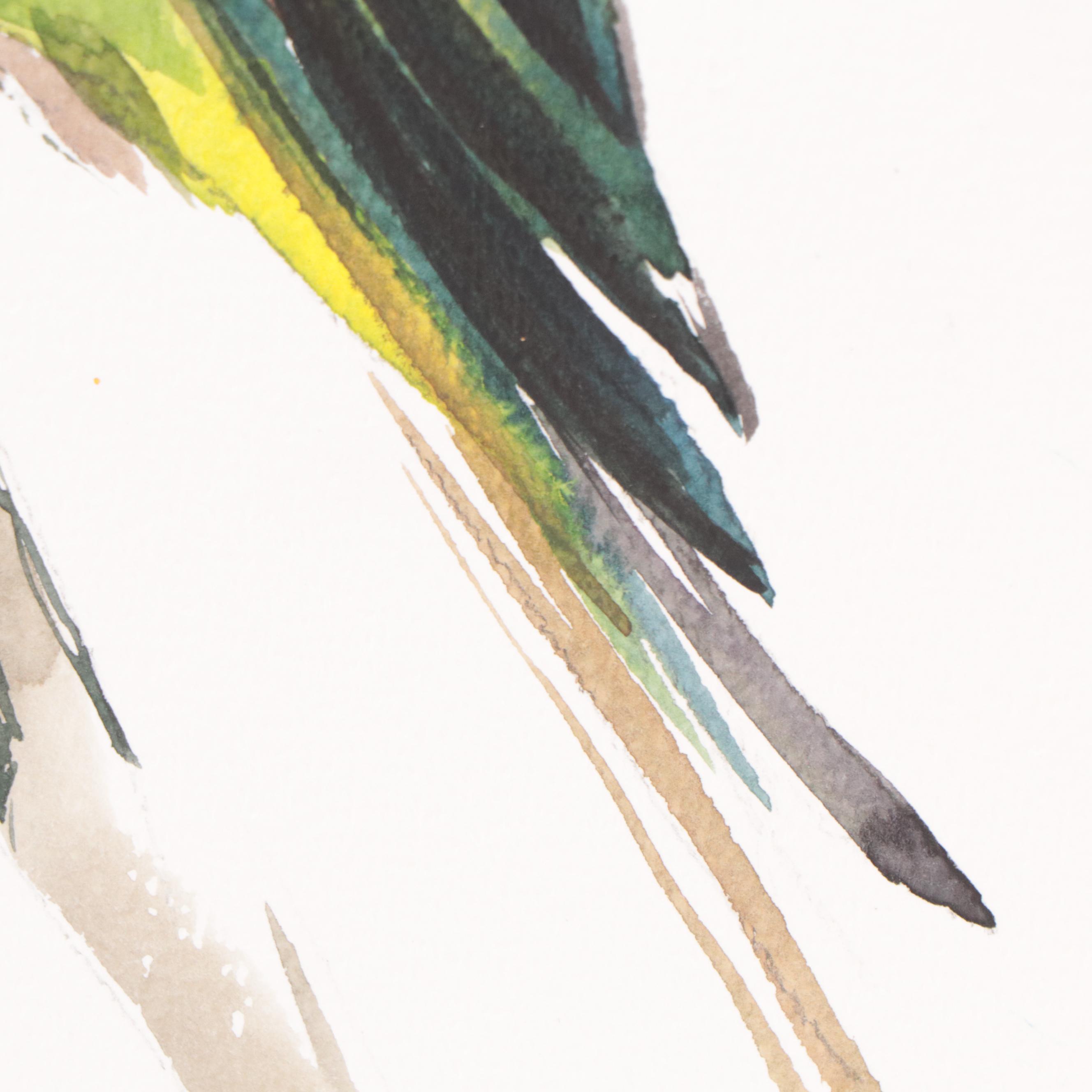 Marina Lebed Watercolor Painting "Parrot," 2021