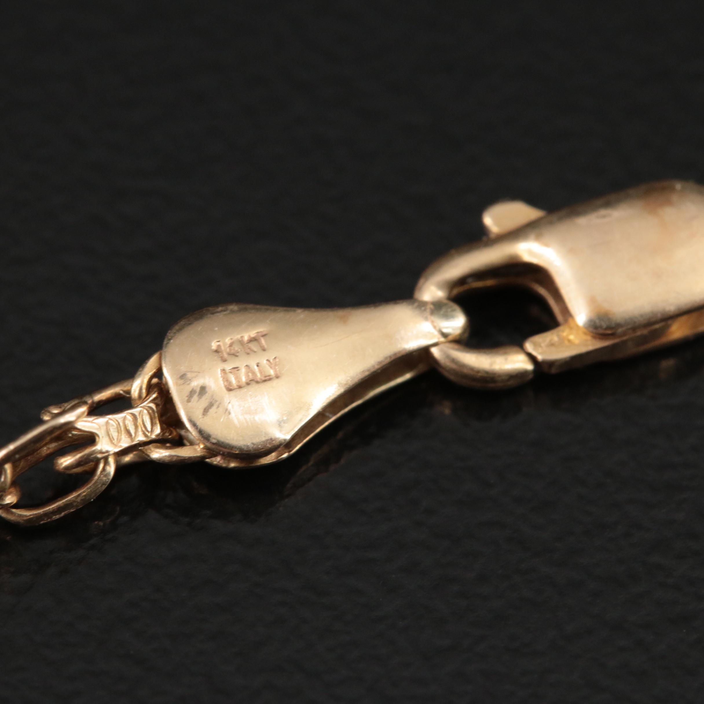 14K Bismark Chain Bracelet