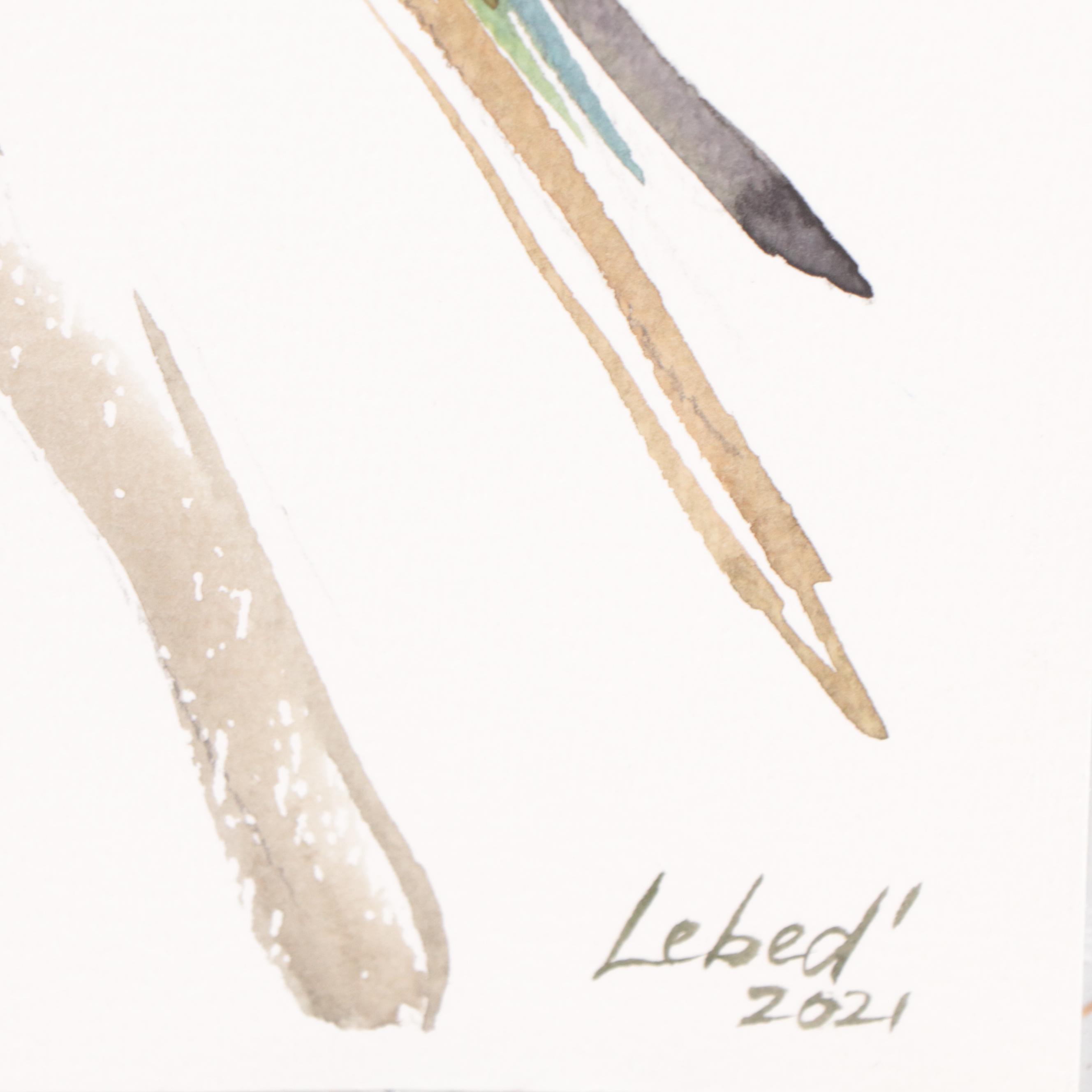 Marina Lebed Watercolor Painting "Parrot," 2021