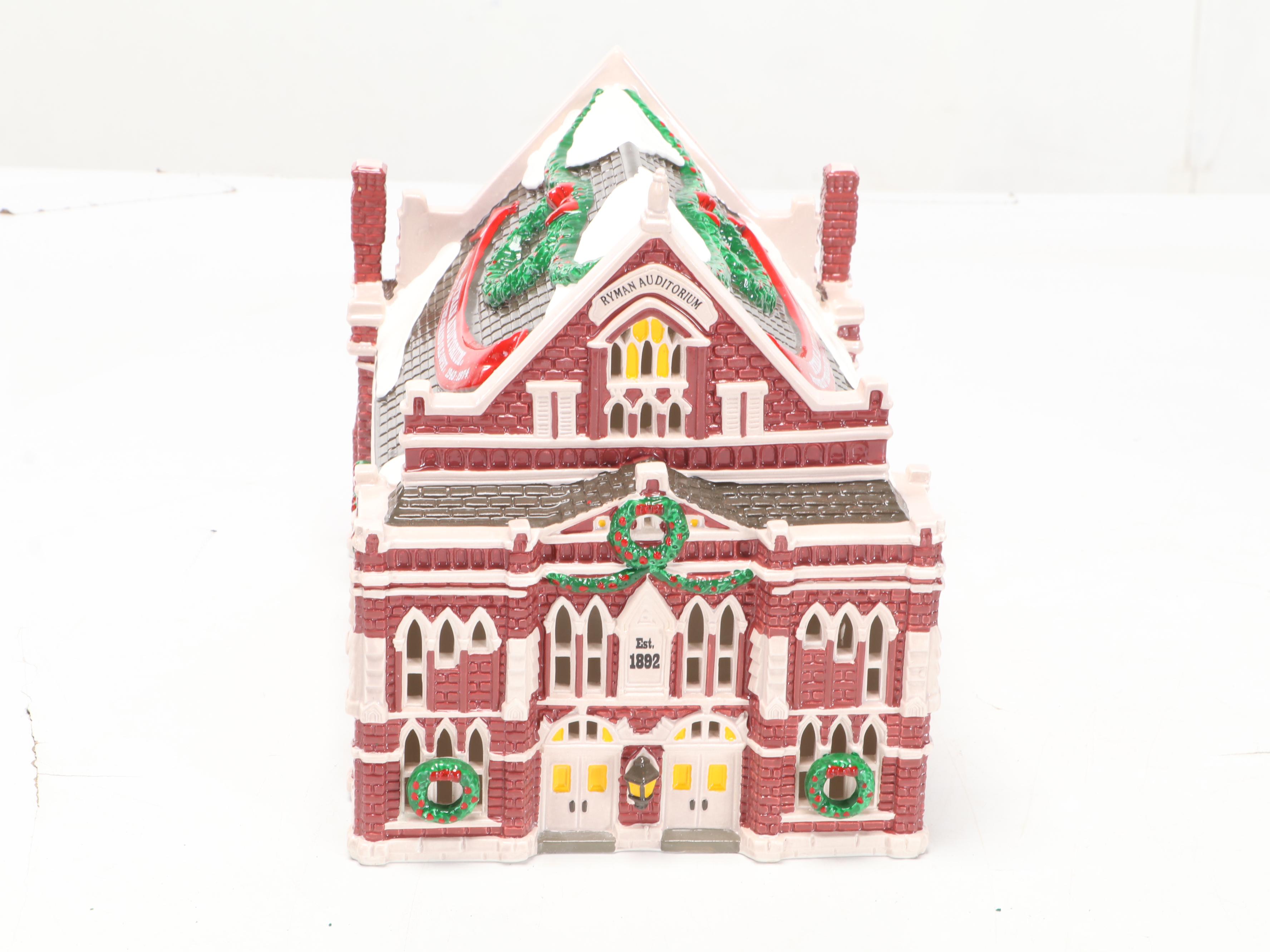 Department 56 "Ryman Auditorium" with Snow Village Accessories