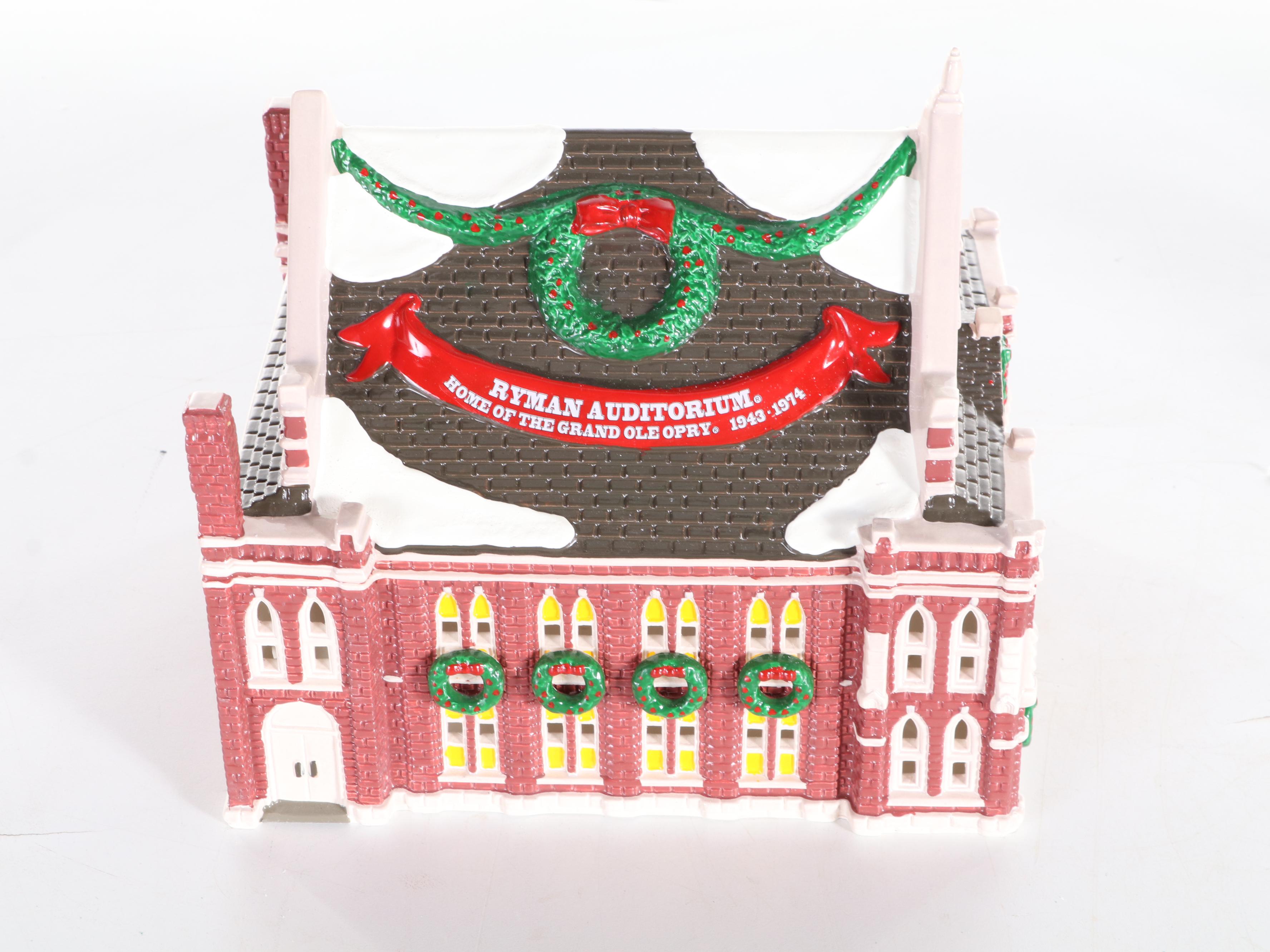 Department 56 "Ryman Auditorium" with Snow Village Accessories