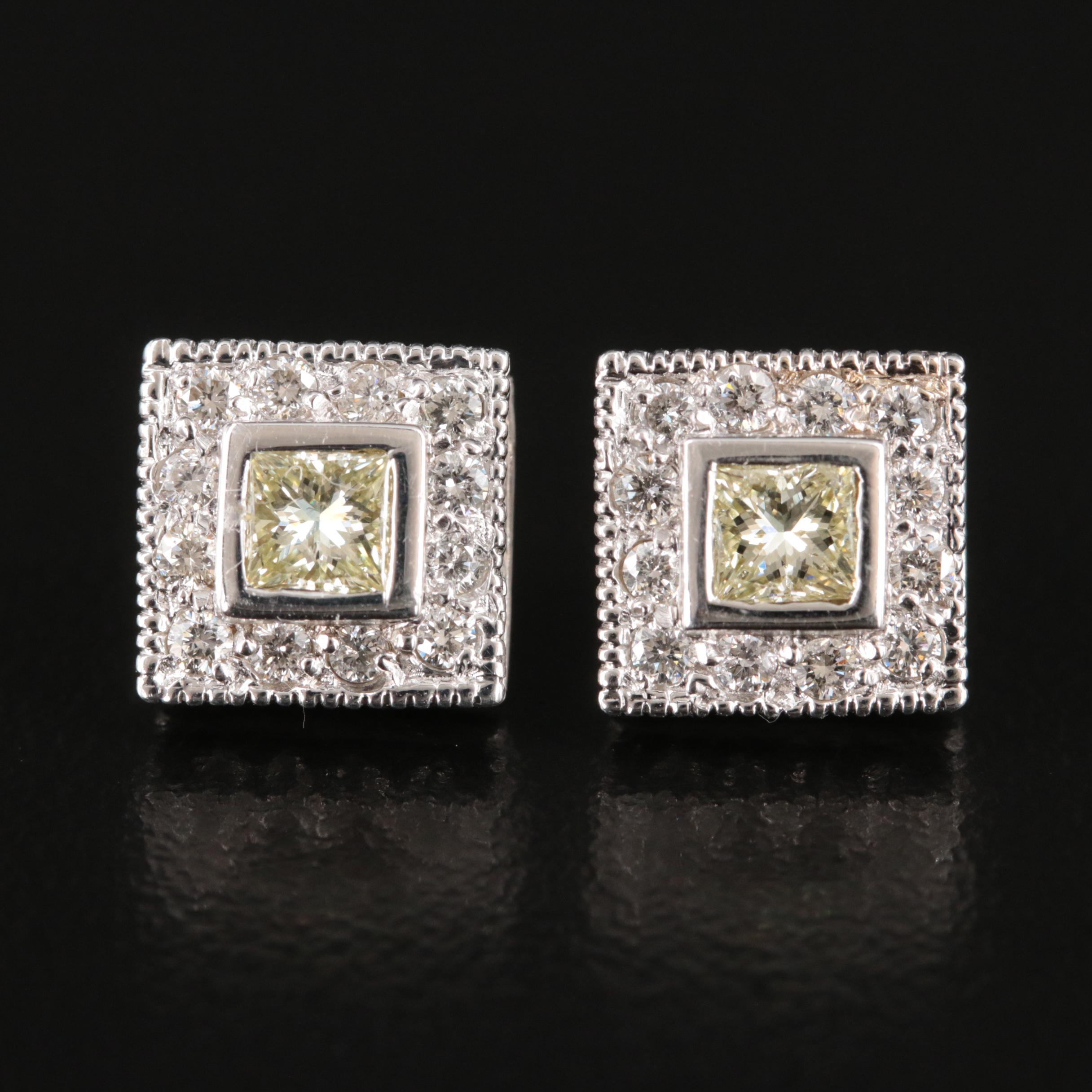 14K 0.90 CTW Diamond Stud Earrings