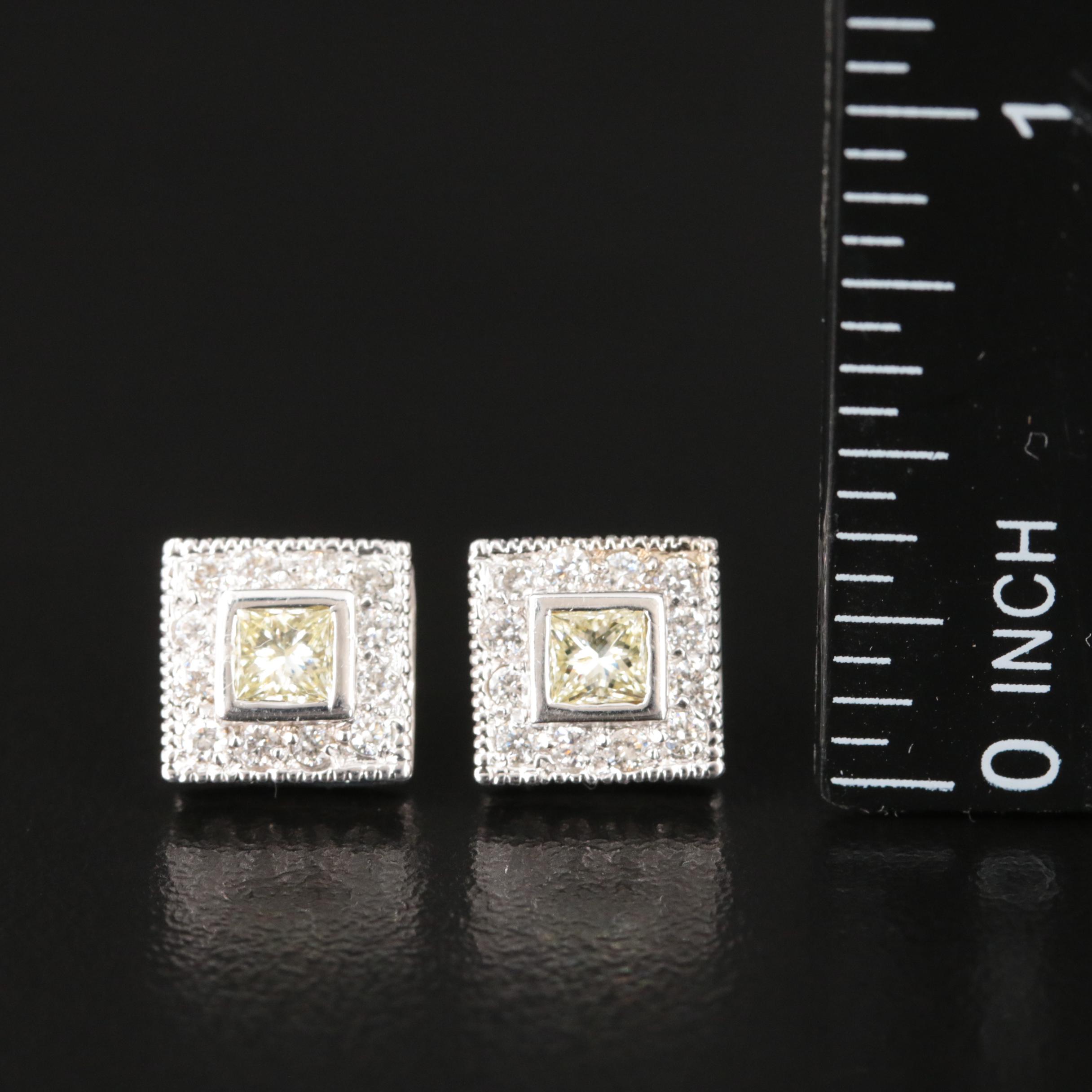 14K 0.90 CTW Diamond Stud Earrings