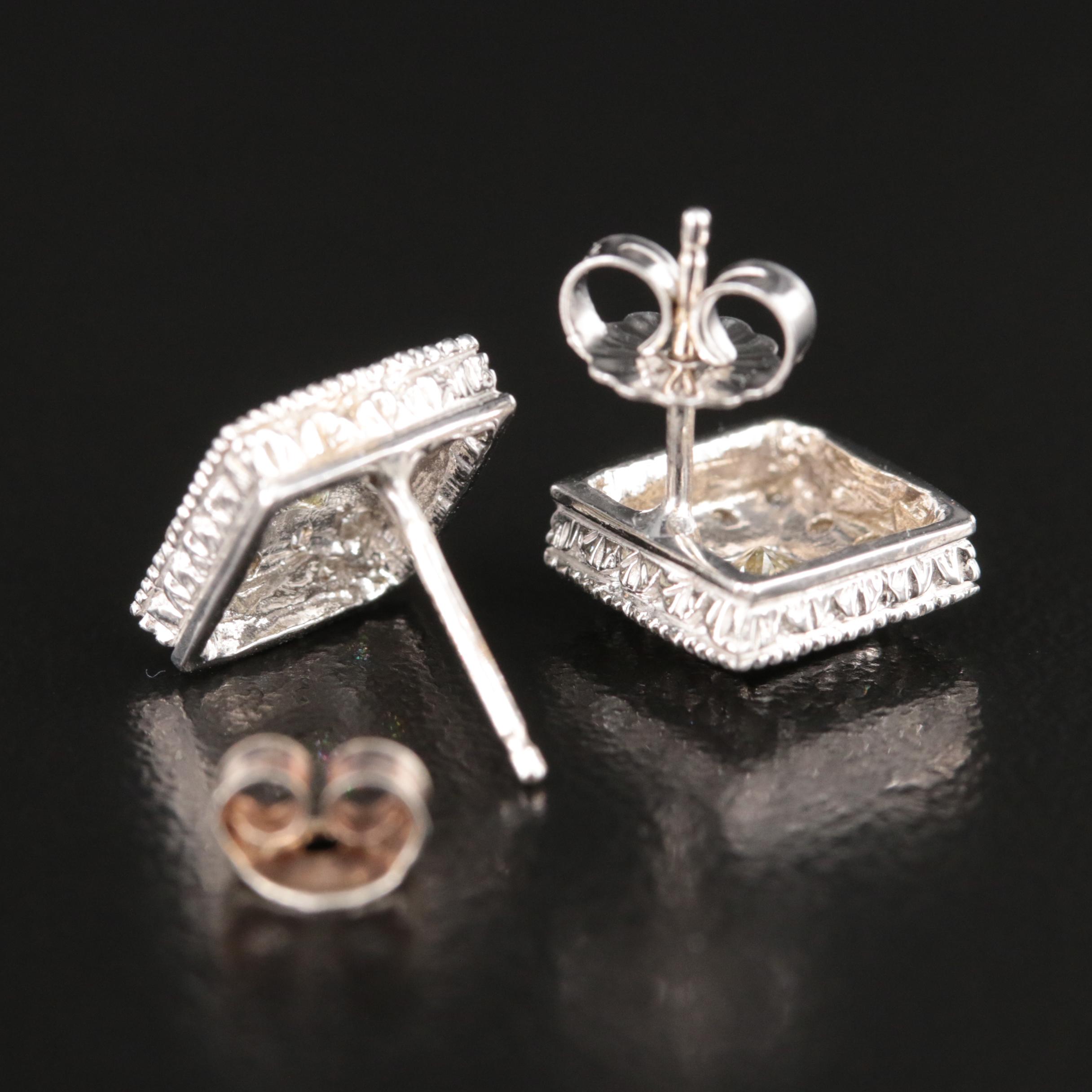 14K 0.90 CTW Diamond Stud Earrings