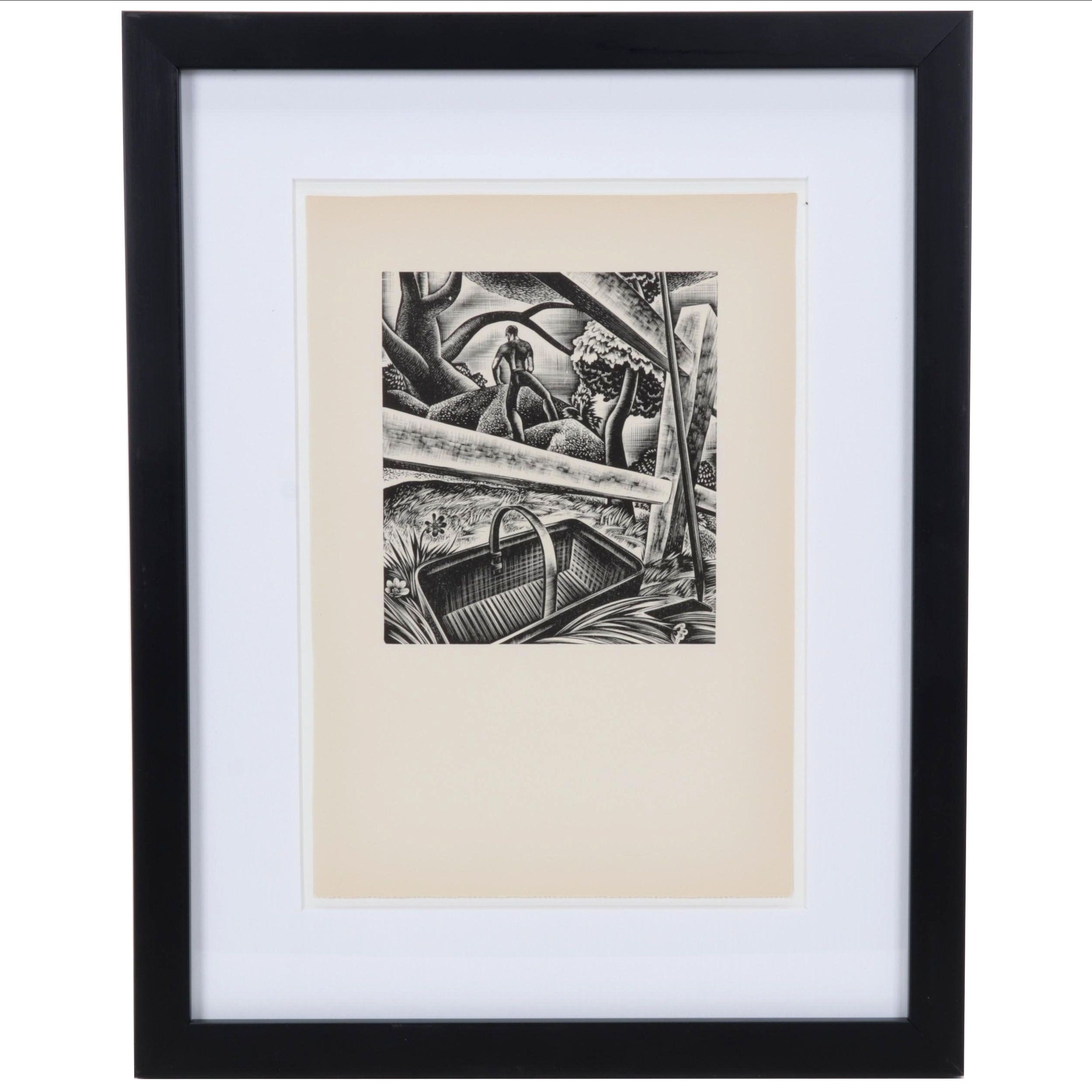 Lynd Ward Art Deco Woodcut From "Wild Pilgrimage," 1932