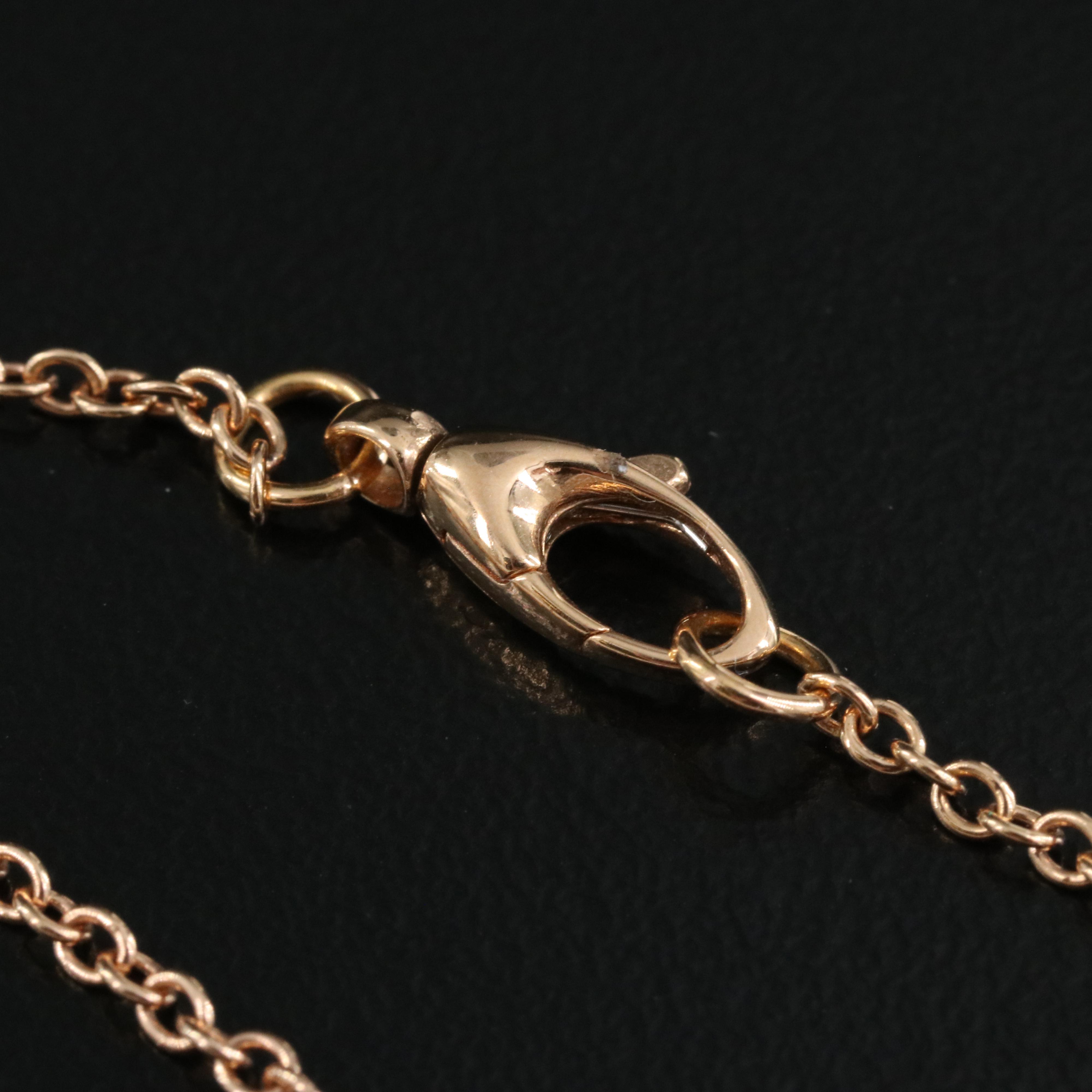 18K Rose Gold Fancy Link Chain