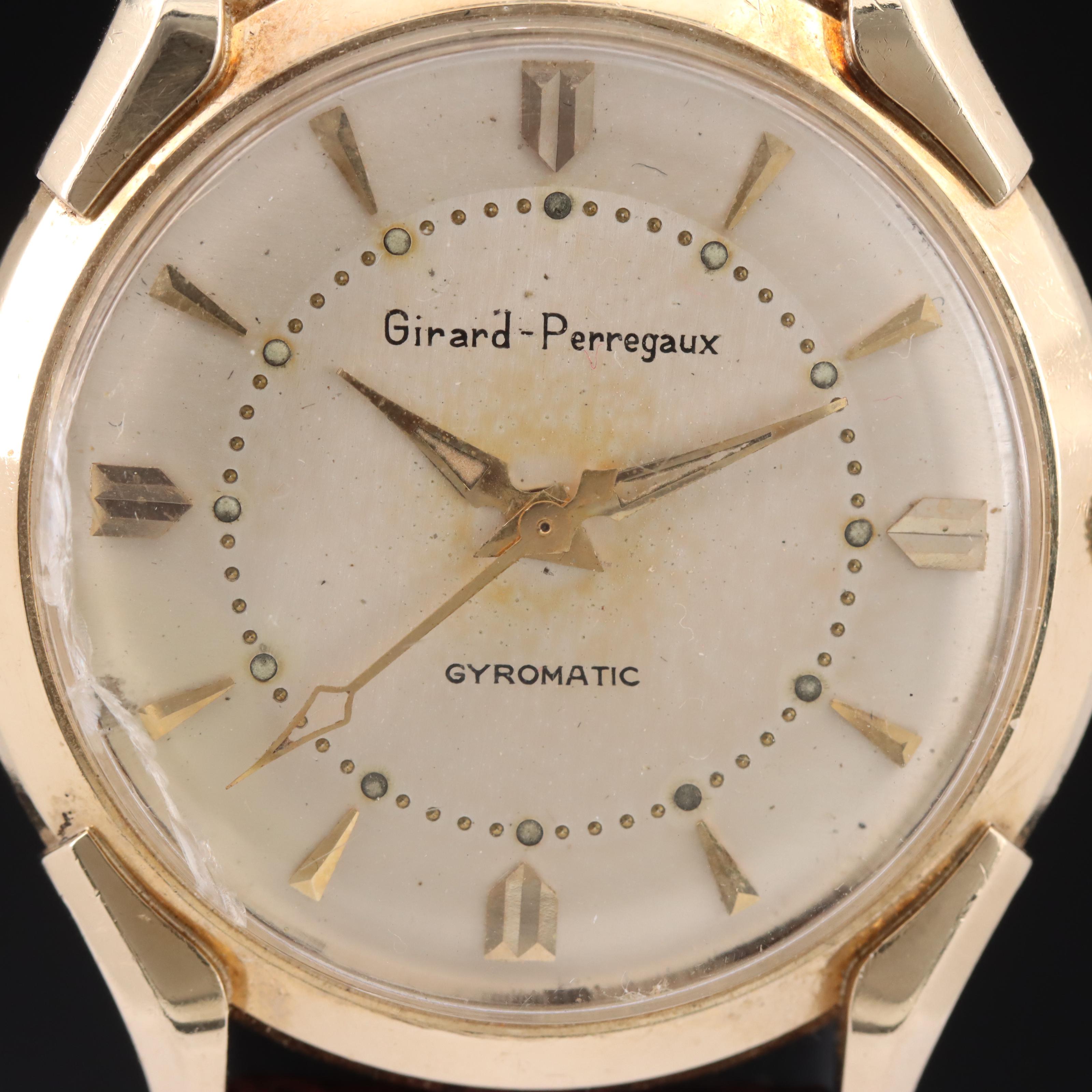 1950s Girard-Perregaux 14K Gyromatic Watch