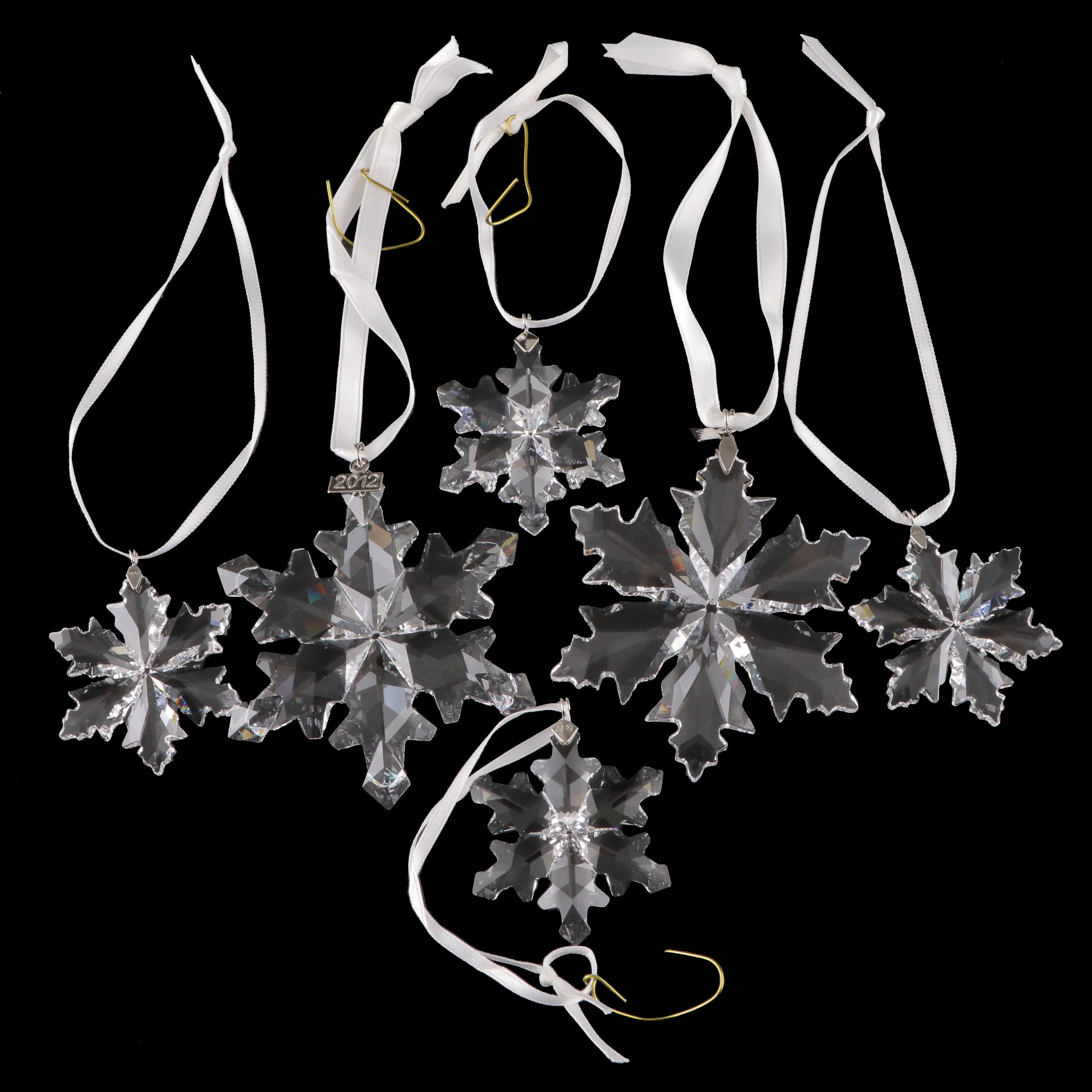 Swarovski Crystal Christmas Snowflakes Ornament Sets