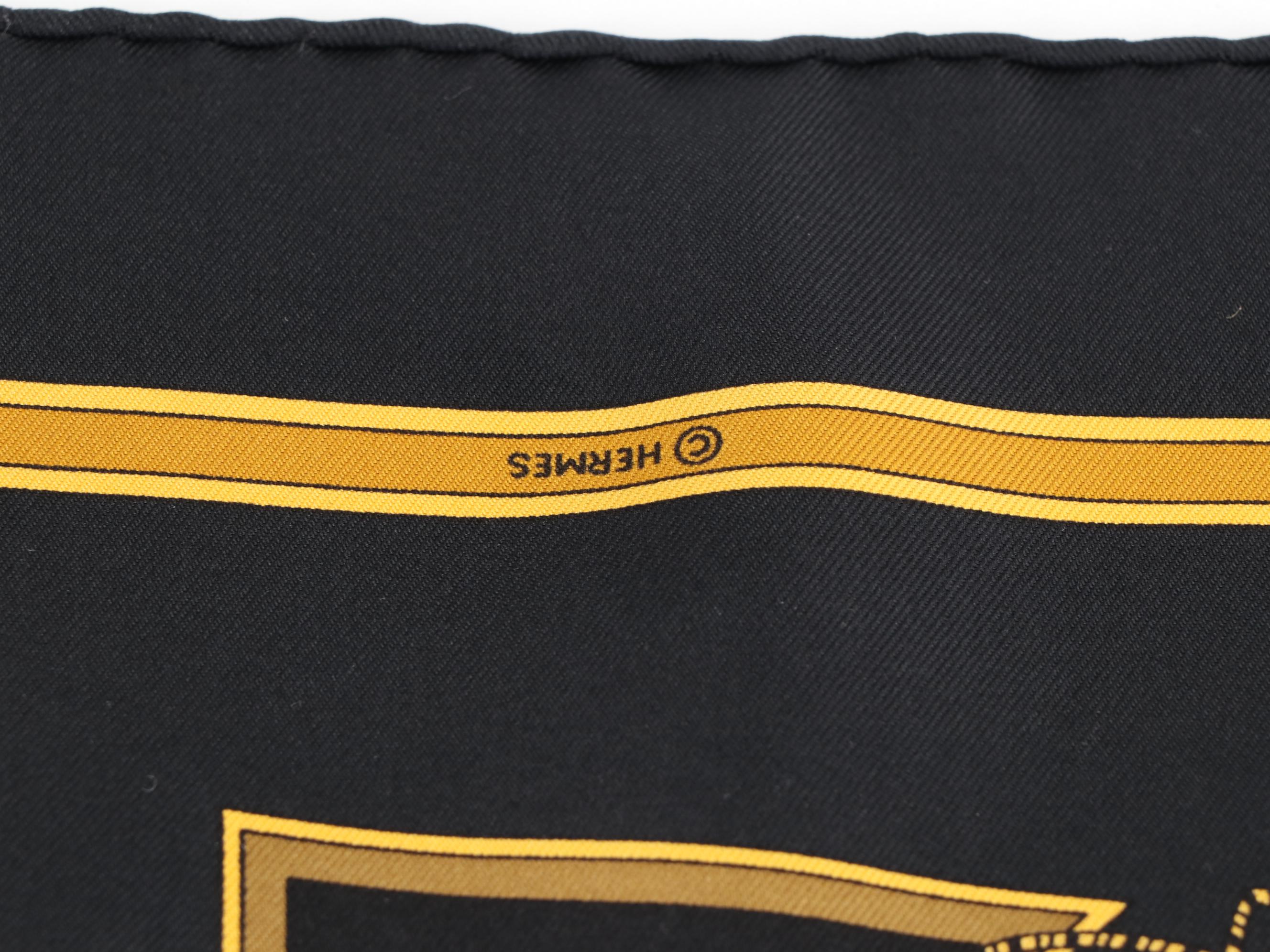 Hermès "Le Temps des Marionnettes" Silk Twill Scarf 90