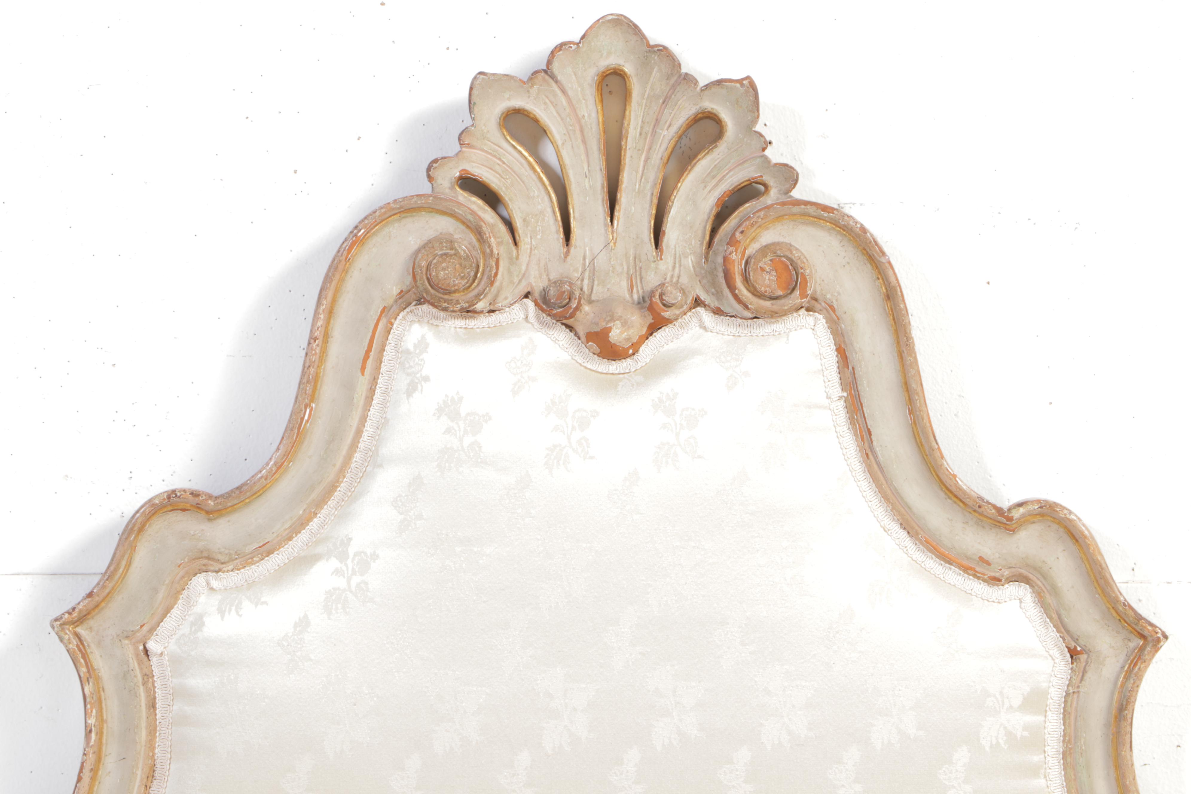 Venetian Grey-Painted Bedstead, 19th Century