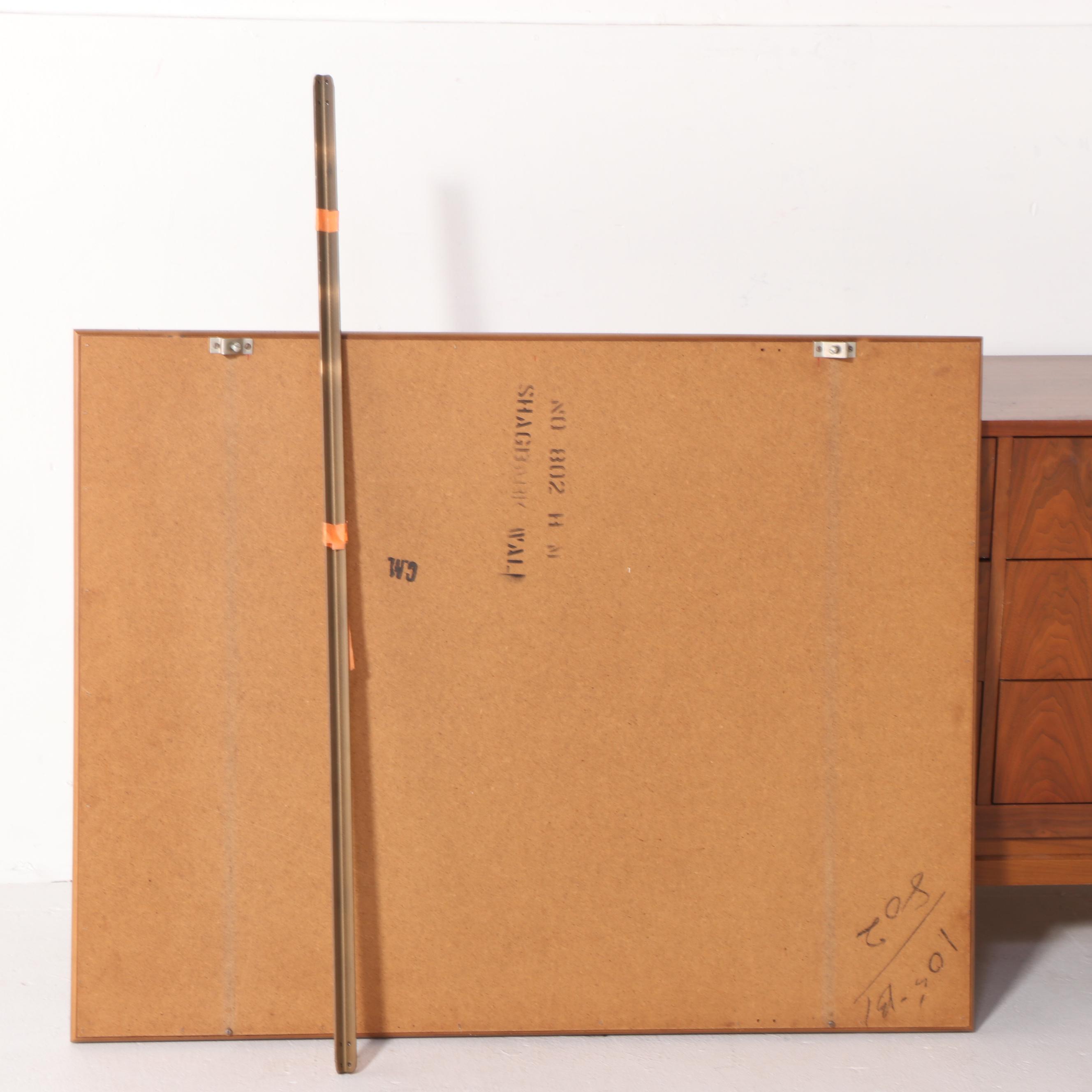 National Furniture Co. Mid Century Modern Walnut and Beech Dresser