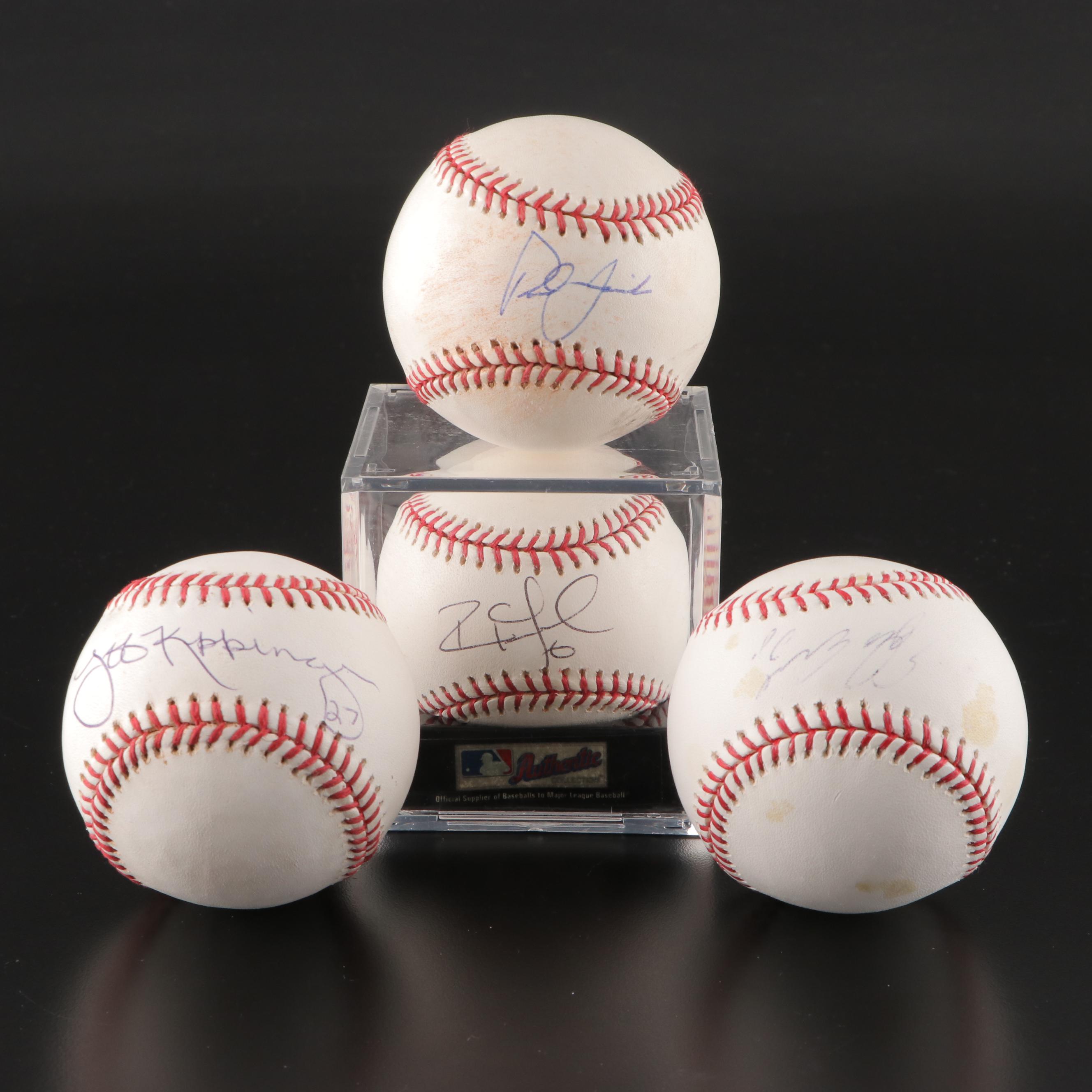 2008 Cincinnati Reds Freel, Janish, Encarnación, Keppinger Signed Baseballs