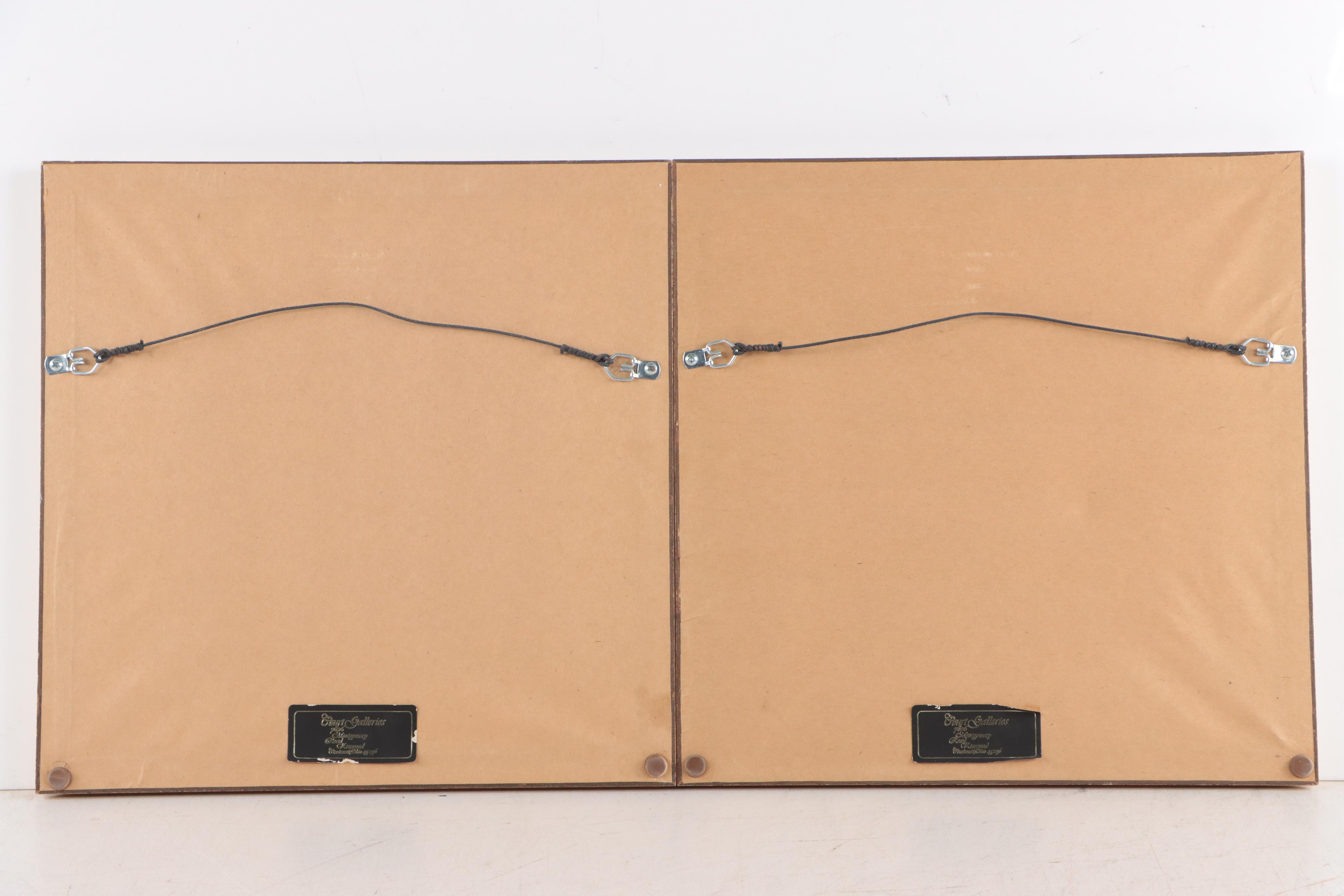 Japanese Gouache Paintings of Butterflies and Flowers