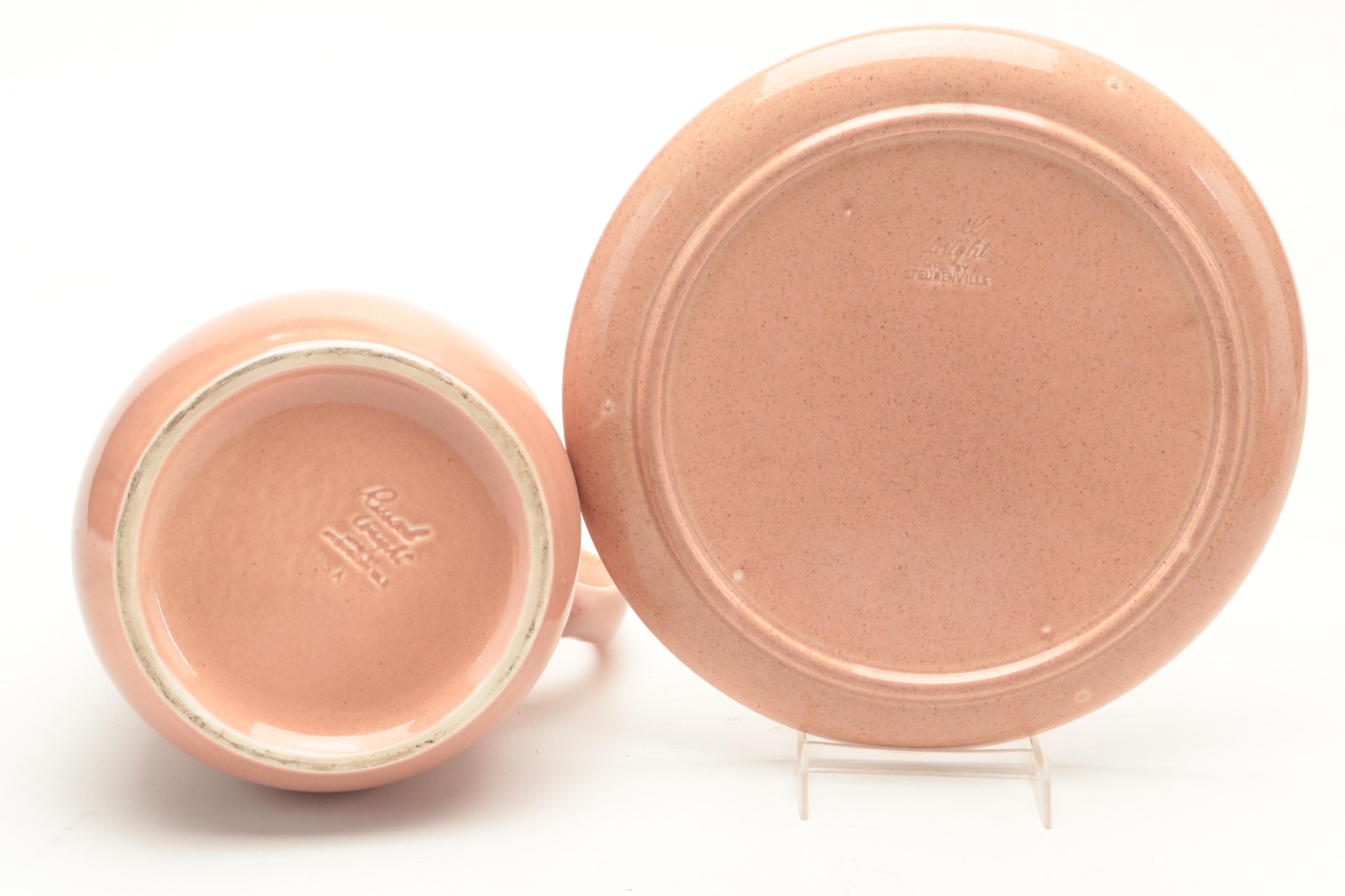 Russel Wright for Steubenville "American Modern Coral" Serveware