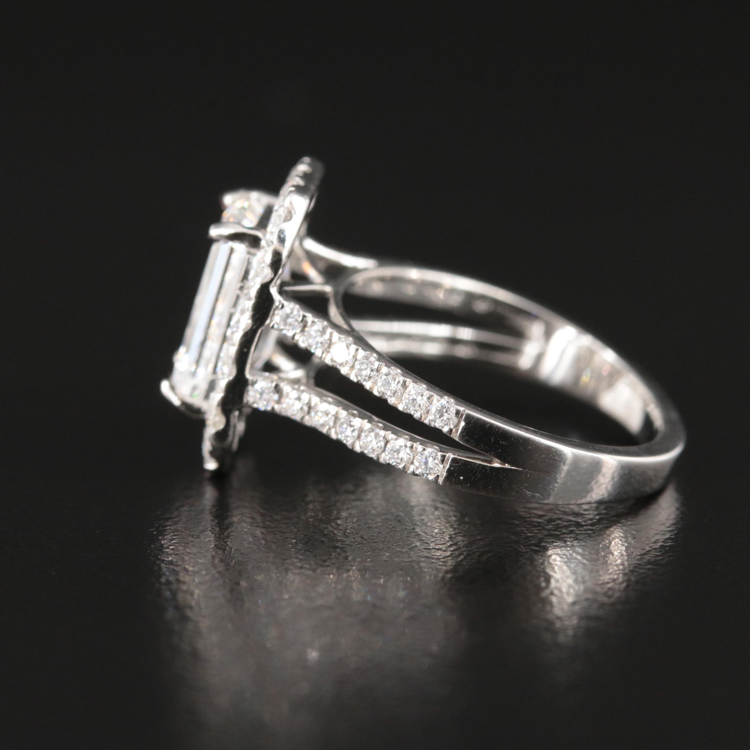 Platinum 3.59 CTW Lab Grown Diamond Ring with IGI Report