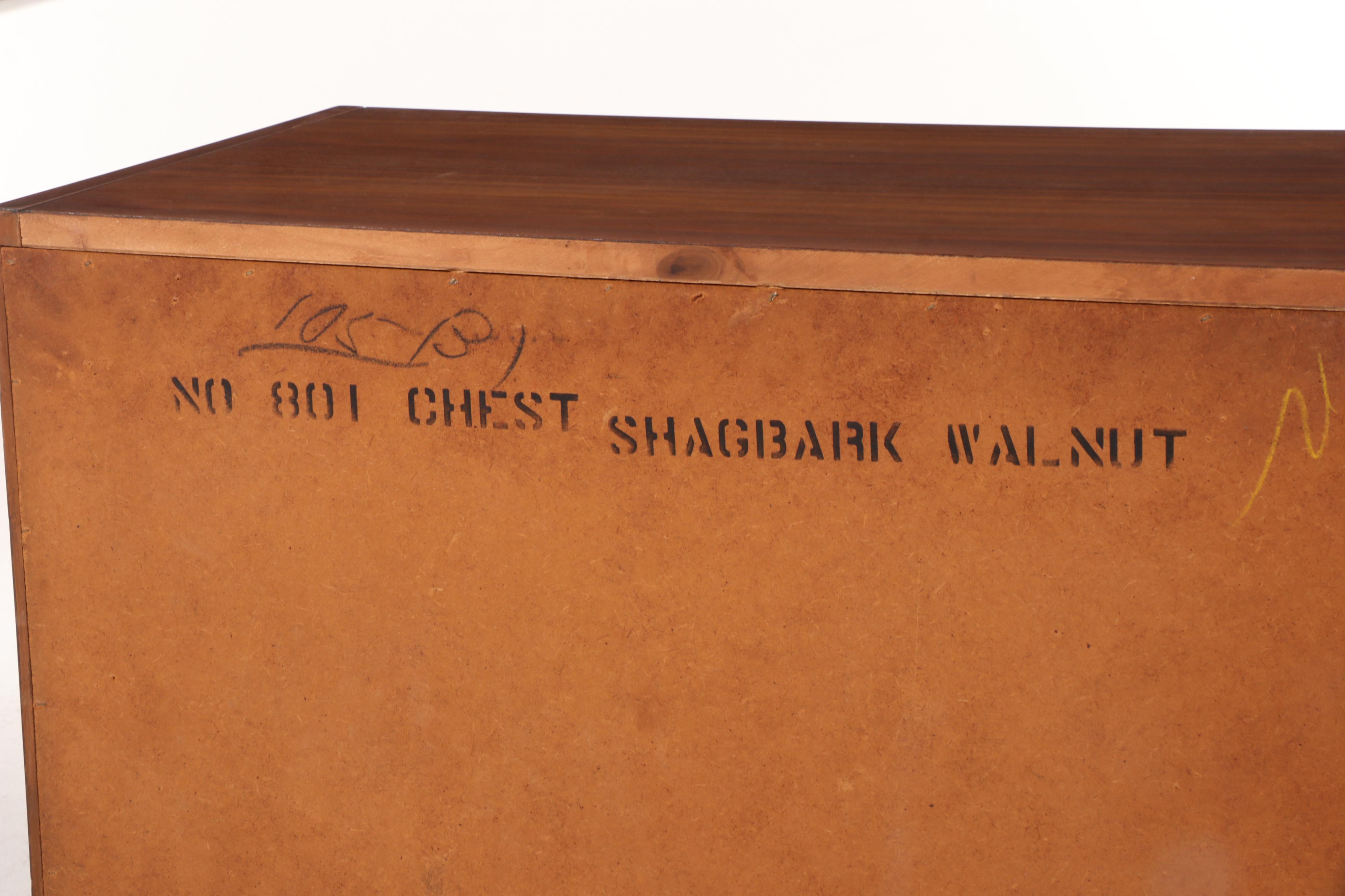 National Furniture Co. Mid Century Modern Walnut and Beech Bedside Chest